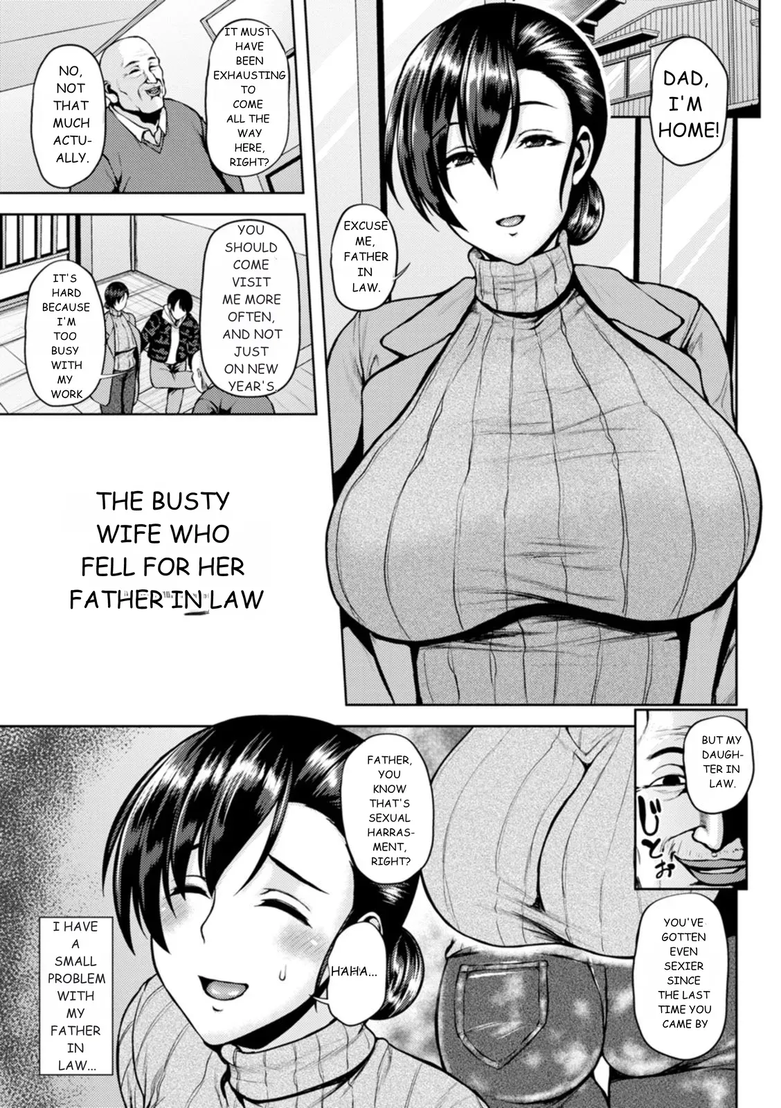 The busty wife who fell for her father in law - Page 1