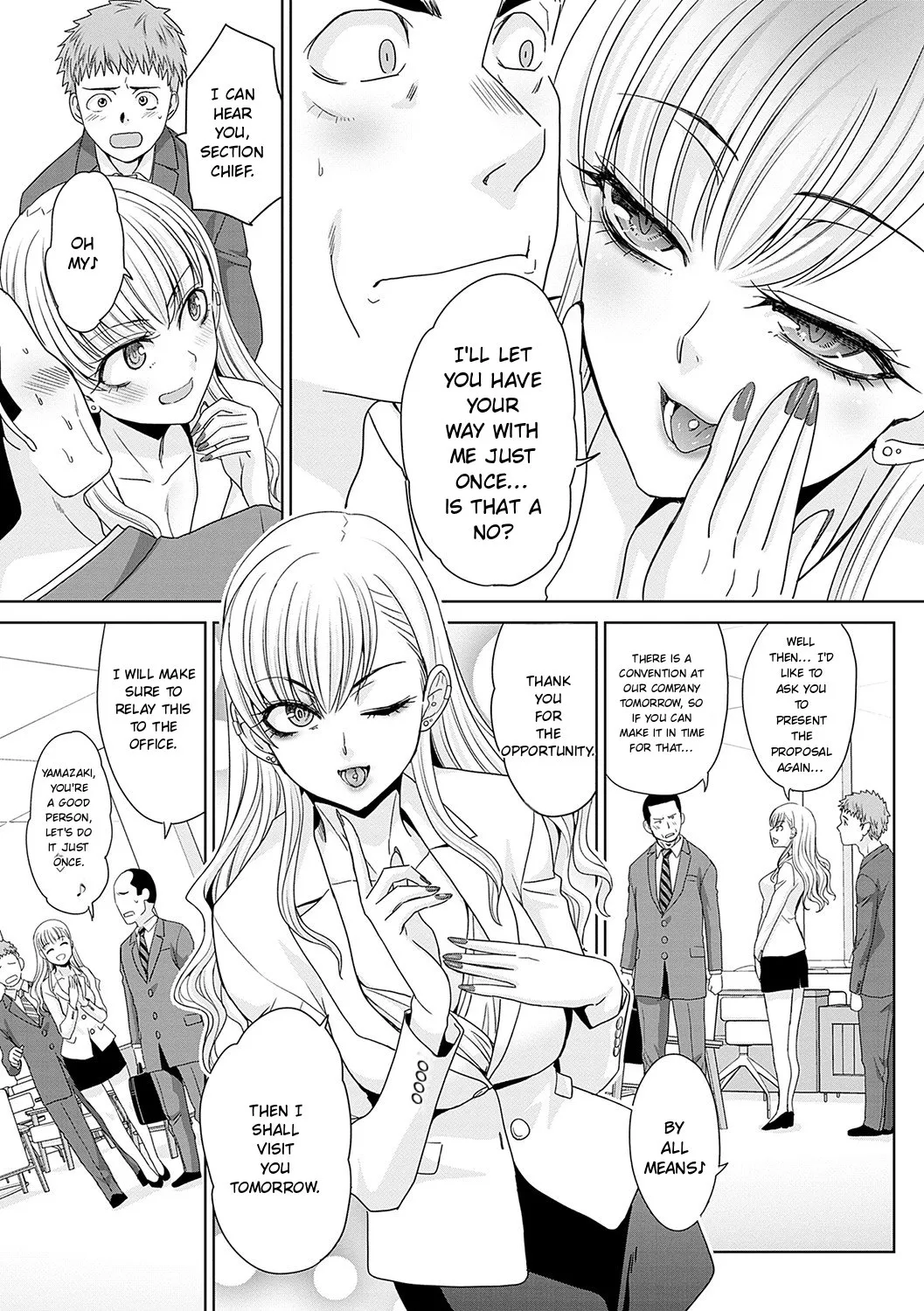 [Itaba Hiroshi] Tsukiyono Kachou wa Gal o Yamerarenai  - Tsukiyono The manager can't quit a gal [English] - Page 6
