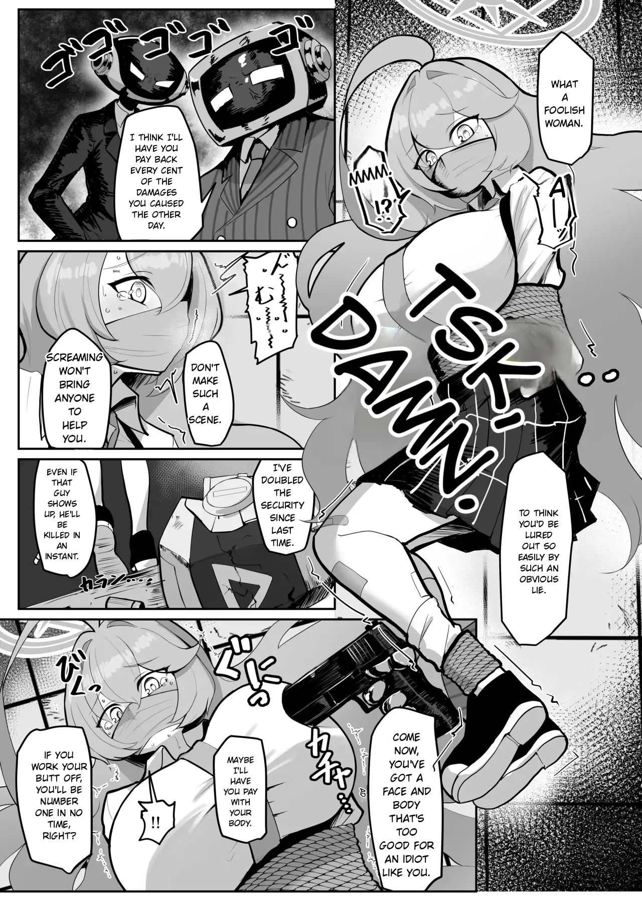 [Kumasan Renpou (Kumasan)] Futanari Maso Hoshino-chan VS Do-S Yume Senpai (Blue Archive)(MTL)(English) - Page 2