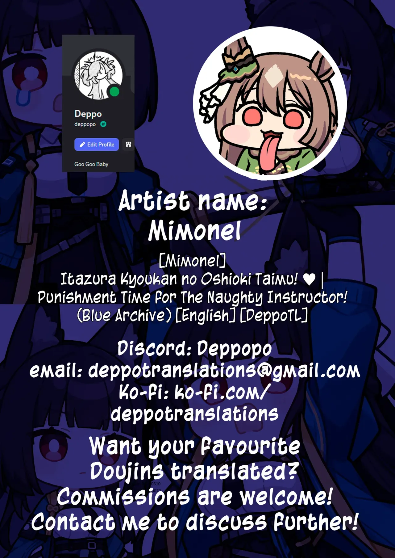 [Mimonel] Itazura Kyoukan no Oshioki Taimu! | Punishment Time for The Naughty Instructor! (Blue Archive) [English] [DeppoTL] - Page 6