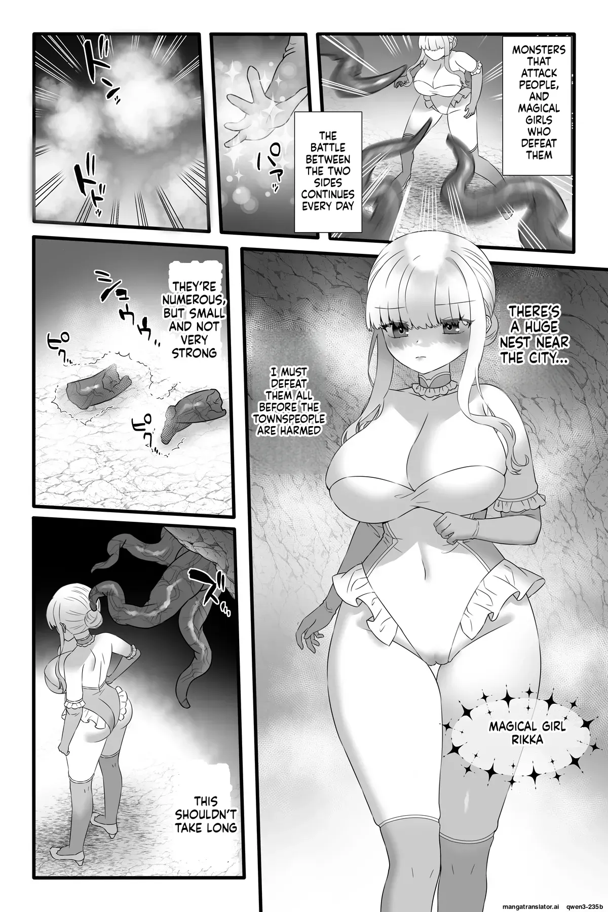 [Sayoyuri Hako (Sayoyuri)] Mahou Shoujo Akushoku 5 ~Futanari Kaizou Maryoku Sakusei~ (SCANMTL) - Page 3