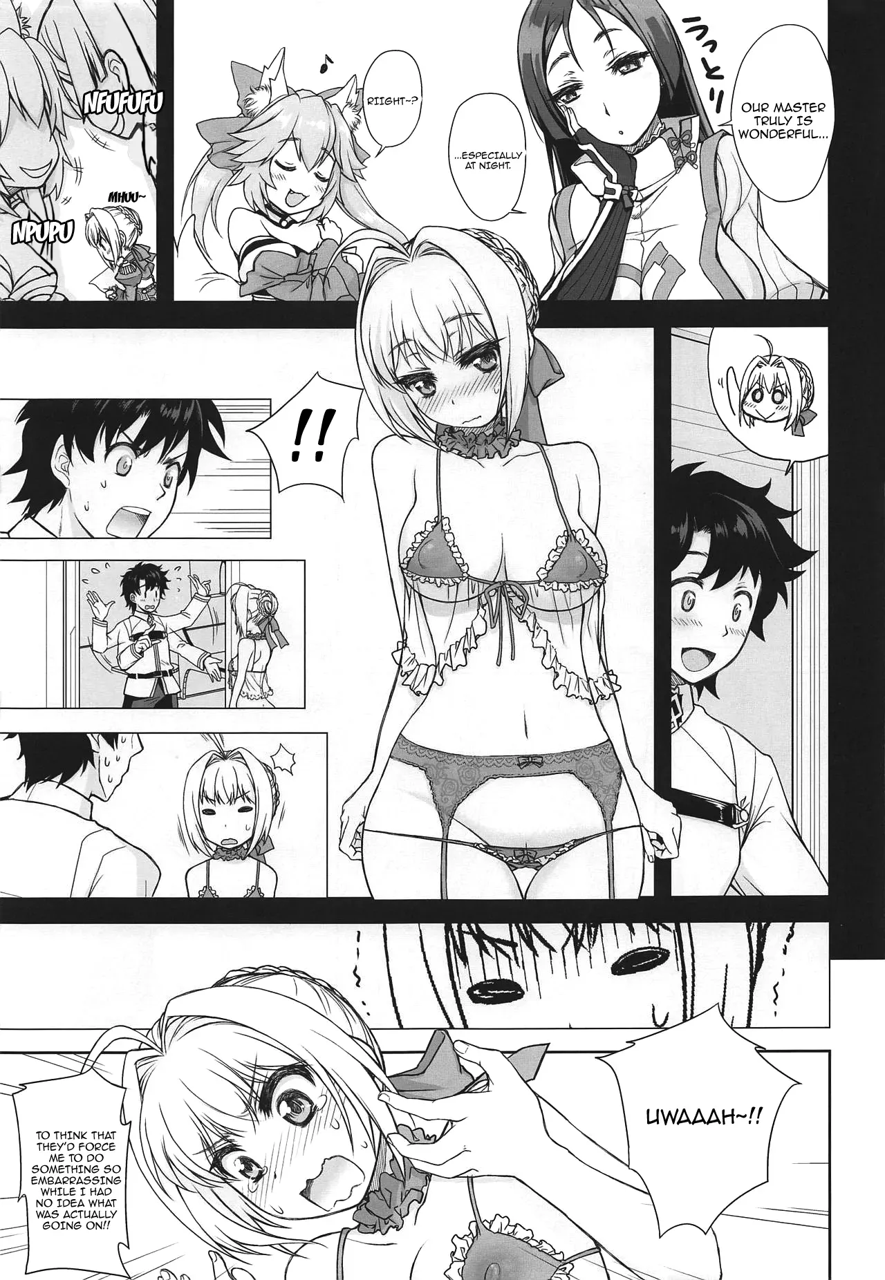 (COMIC1☆15) [Jyaraya (Morishima Petit)] Lingerie Koutei o Dounika Shichaitai! / I Want To Do Something About The Lingerie Empress! (Fate Grand Order) [English] {Doujins.com} - Page 4