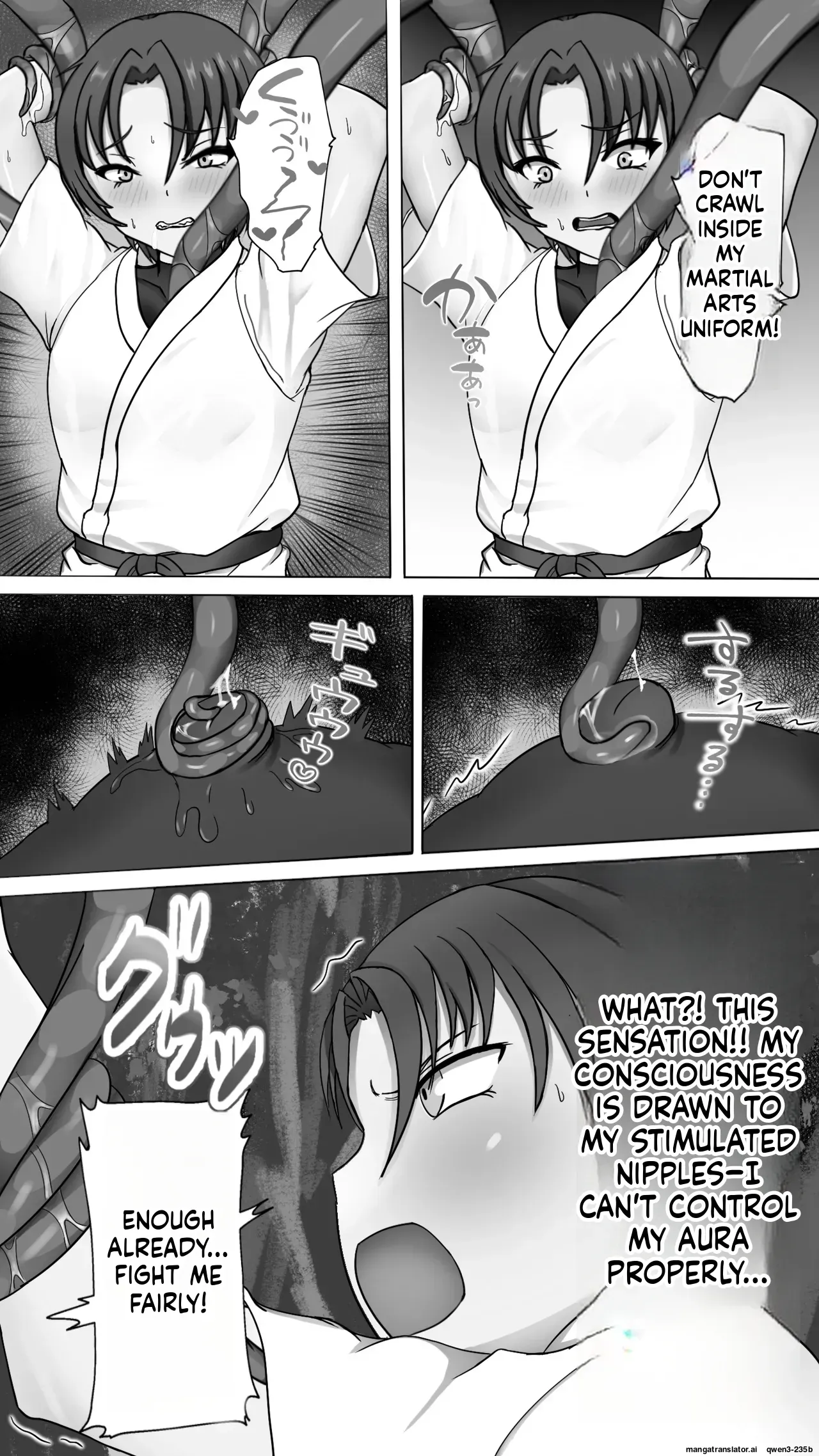 [Haitokutekina anahoriusagi] Shokusyu ni haiboku ! Kakutou musume chikubi iki & naedoko ka (SCANMTL) - Page 7