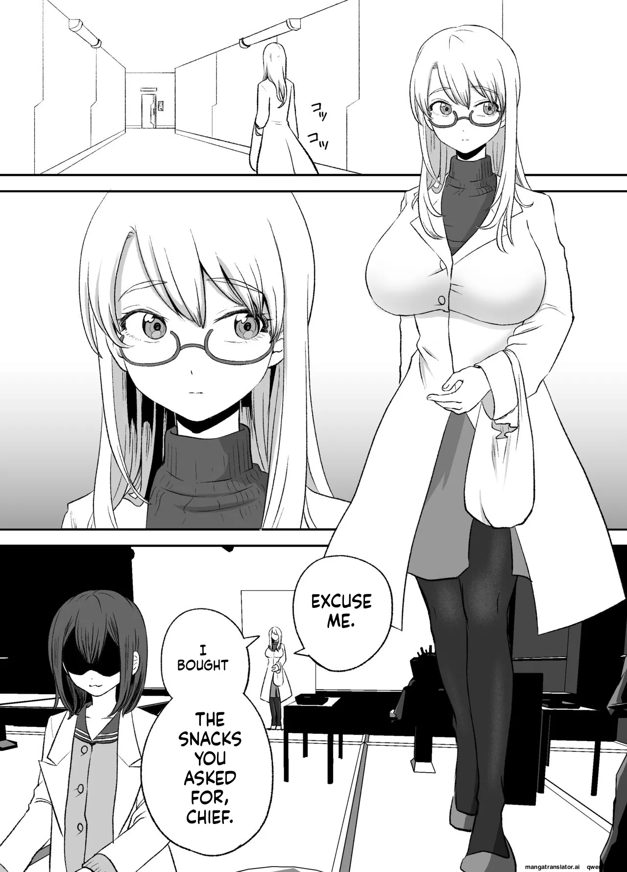 [Eichi Kenkyuujo (Blank)] Omocha Kaihatsubu Joshu-chan no Sanzan na Nichijou [English] [SCANMTL] - Page 2