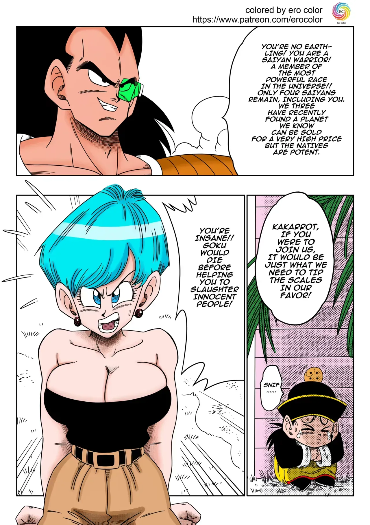 [Yamamoto] Bulma ga Yuukai Sareta! EVIL BROTHER (Colored) - Page 4
