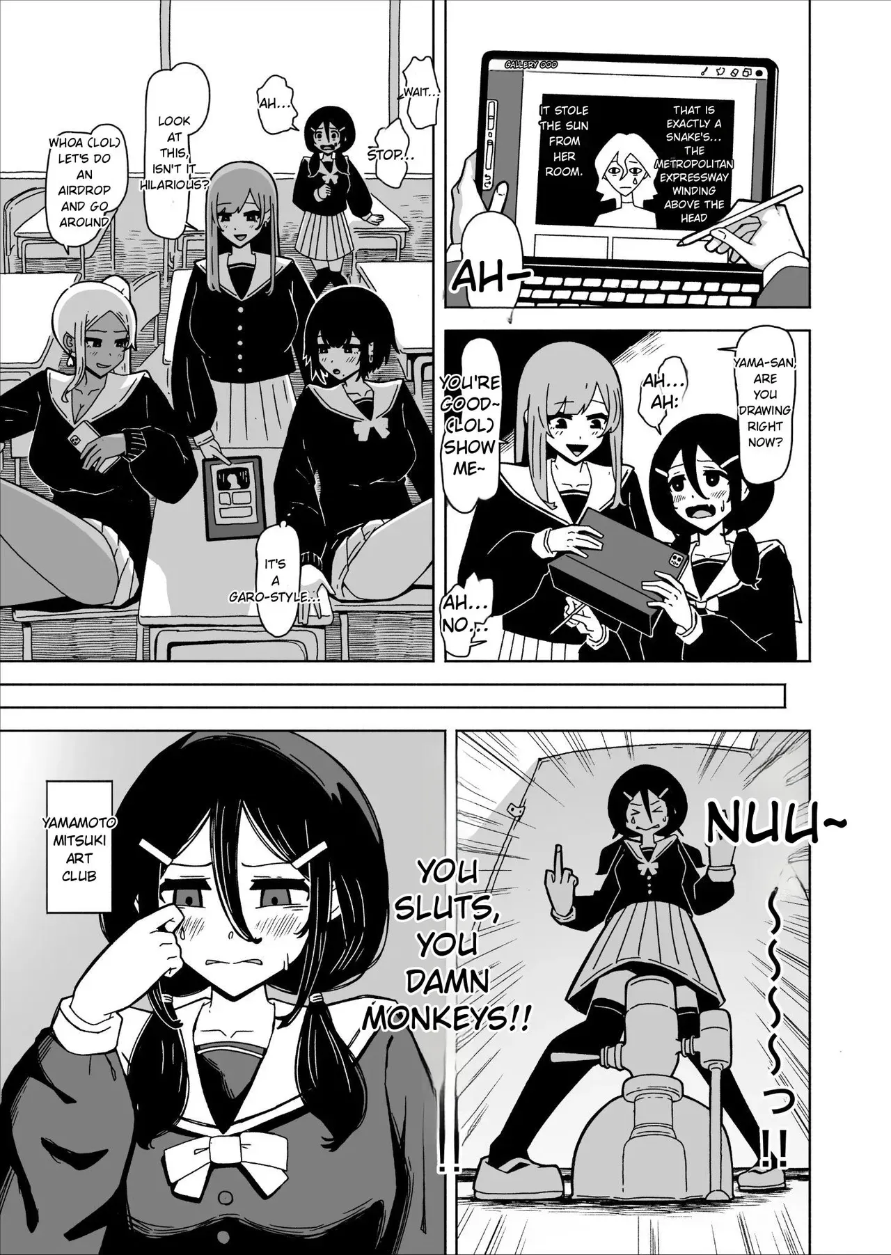 [Late-Night Episode] A Futanari Introvert Who Eventually Sets Up a Sex Room and Has Wild Sex with the Class Gals - Page 1