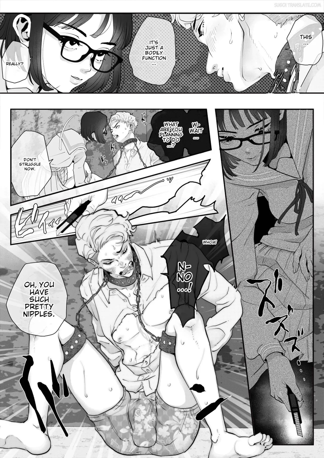 [KZentertainment] Kurasu no Furyō Yankī o Kōsoku Shite te Koki Sun Tome de Ae ga Sete Kara Kari Kubi Bun Mawashite Nan do mo Shasei Saseru 【komikkuban】[English] [MTL] - Page 9