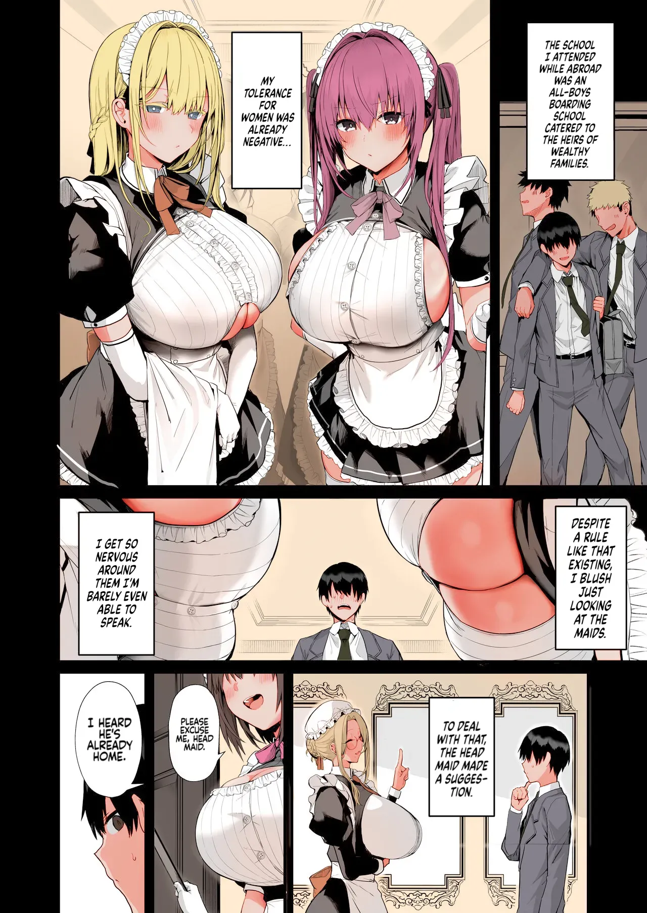 [Flock Blue (Blue_Gk)] Love Maid -Yasashikute Amaama na Kyonyuu Ero Maid San to SEX Shimakuru Ohanashi- [English] [Colorized] [Digital] - Page 7