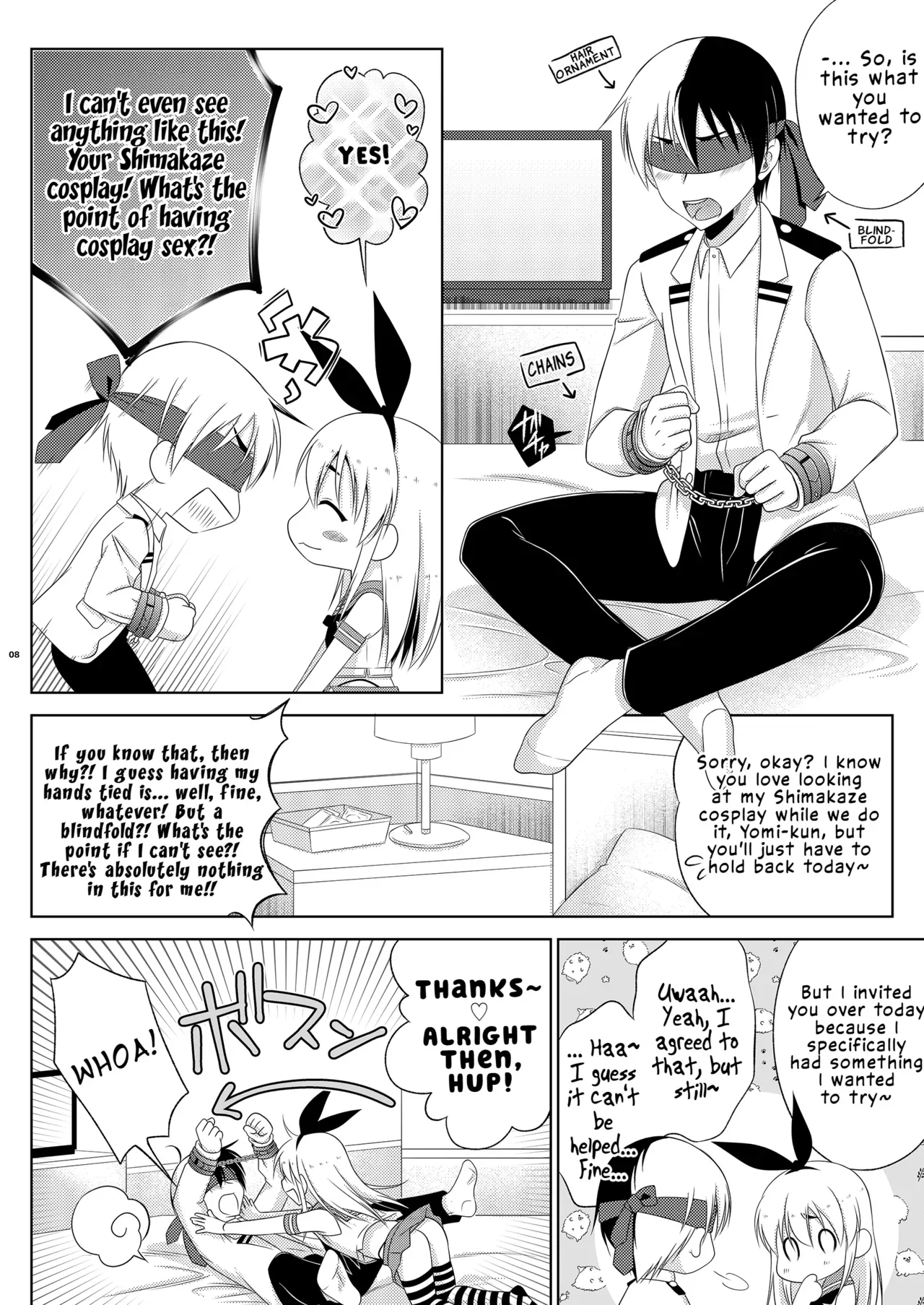 [Mariana Kaikou Kikaku (Mikami Hokuto)] Shimakaze-kun wa Ecchi no Shudouken ga Hoshii (Kantai Collection -KanColle-) | Shimakaze-kun Wants the Initiative During Sex [English] [LKK•Scans] [Digital] - Page 8