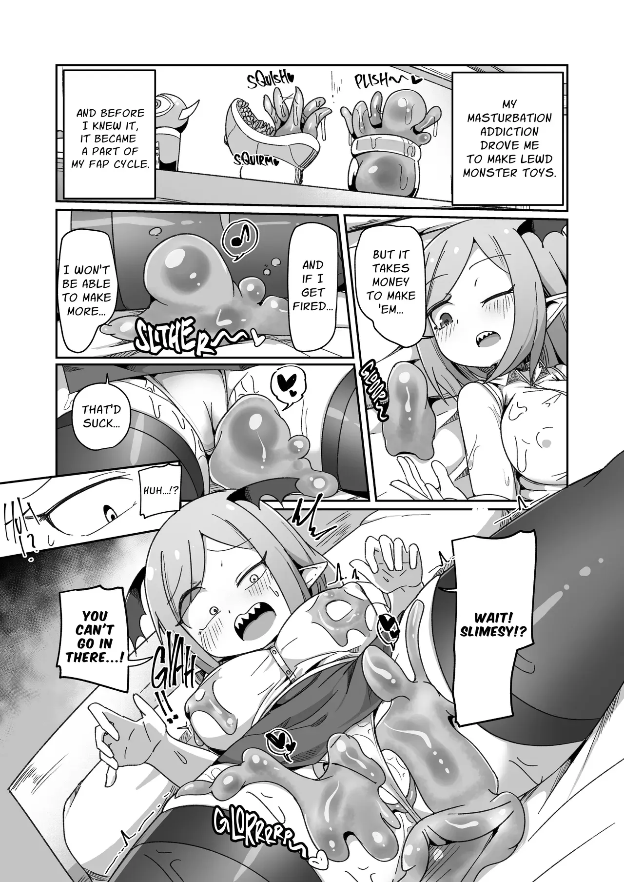 [Echie Kokufuku Aka (Monota)] Kaisha no Kane de Tsukutta Ero Dungeon de Soudai na Onani o Suru Monster Shain-chan | Embezzlement, Ho: Wagie Monster-chan Builds Her Very Own Goon Cave Dungeon [English] [grimalkin] - Page 10