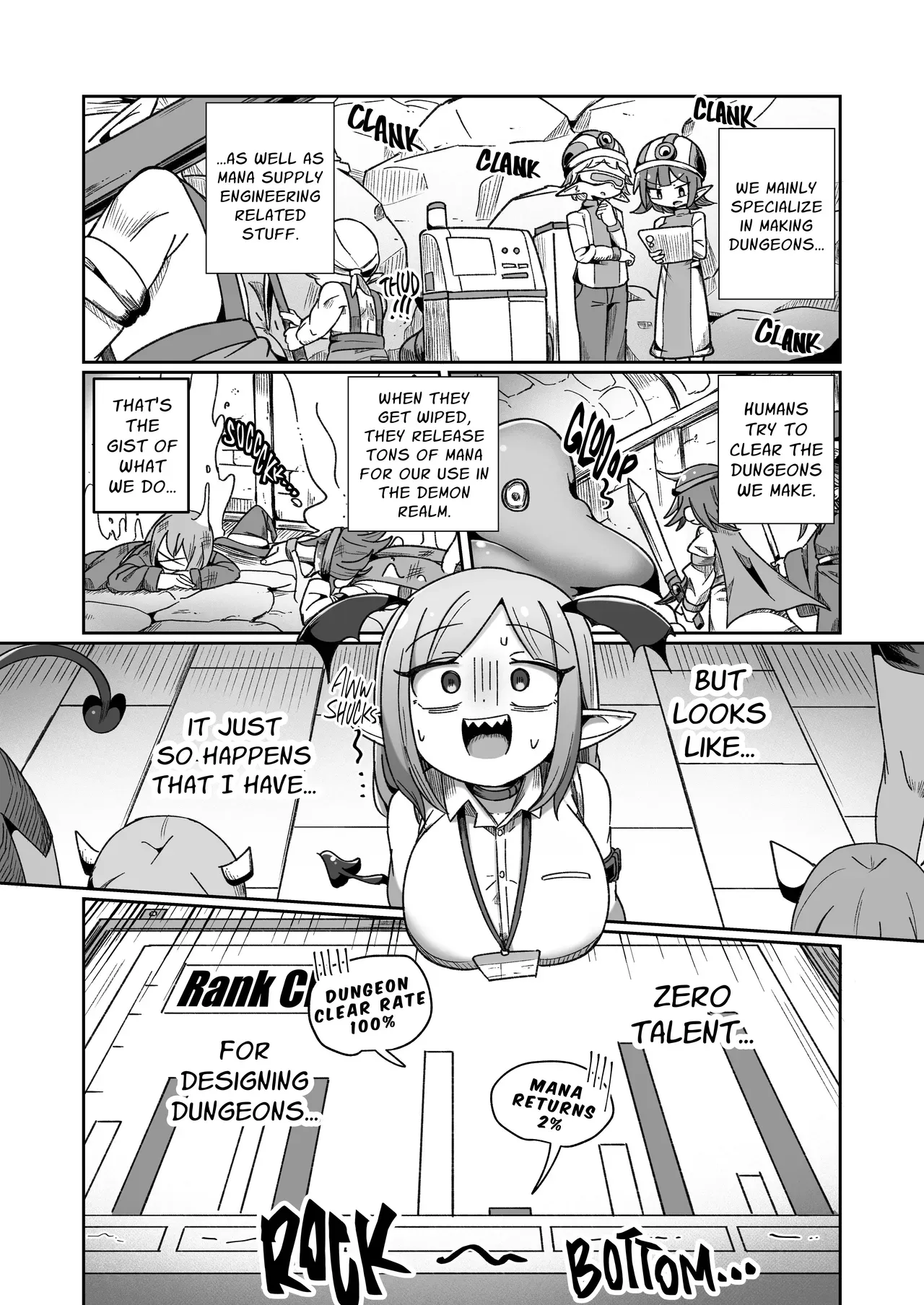 [Echie Kokufuku Aka (Monota)] Kaisha no Kane de Tsukutta Ero Dungeon de Soudai na Onani o Suru Monster Shain-chan | Embezzlement, Ho: Wagie Monster-chan Builds Her Very Own Goon Cave Dungeon [English] [grimalkin] - Page 4