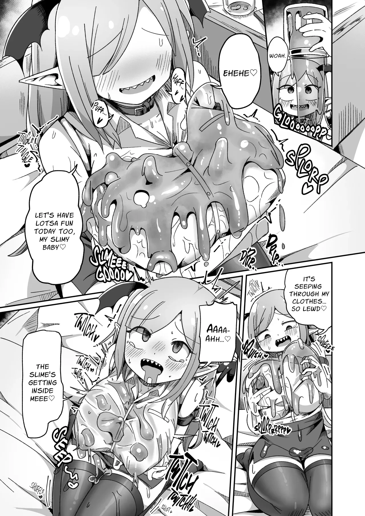 [Echie Kokufuku Aka (Monota)] Kaisha no Kane de Tsukutta Ero Dungeon de Soudai na Onani o Suru Monster Shain-chan | Embezzlement, Ho: Wagie Monster-chan Builds Her Very Own Goon Cave Dungeon [English] [grimalkin] - Page 7