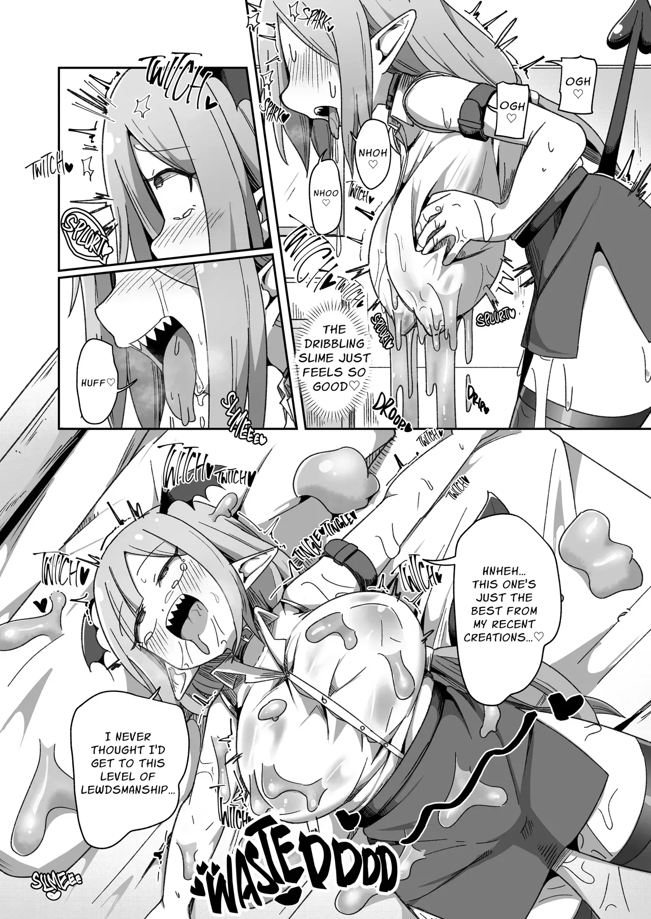 [Echie Kokufuku Aka (Monota)] Kaisha no Kane de Tsukutta Ero Dungeon de Soudai na Onani o Suru Monster Shain-chan | Embezzlement, Ho: Wagie Monster-chan Builds Her Very Own Goon Cave Dungeon [English] [grimalkin] - Page 9