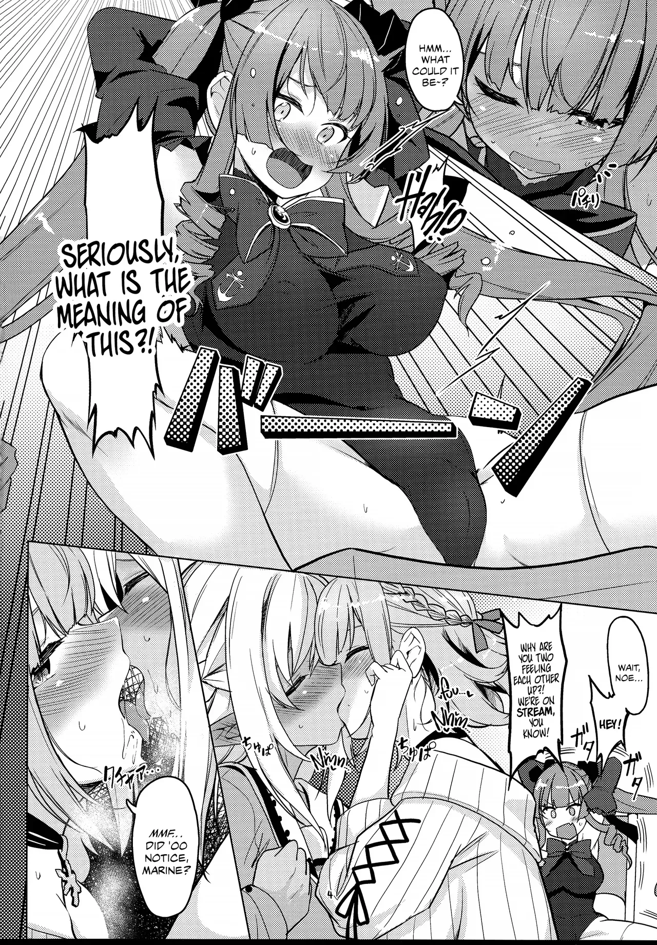 (C99) [obsession! (Hyouga.)] Onee-san gumi de muramura gaman | The Older Sister Group's Horny Endurance Test (Hololive) [English] [Castle TL] - Page 4