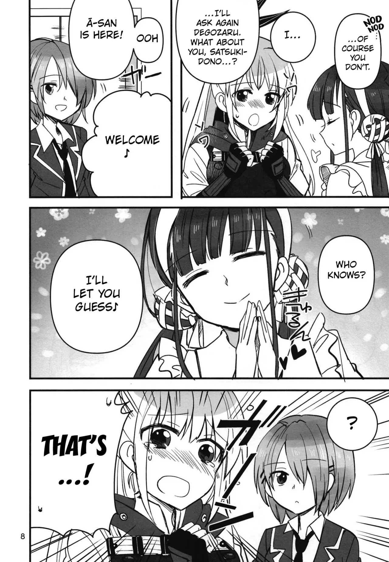 (C102) [Gyokusaijima (Sanpatisiki)] Shinobanu Ninja wa Yoru o Tobu (Heaven Burns Red) [English] [Kuraudo] - Page 7