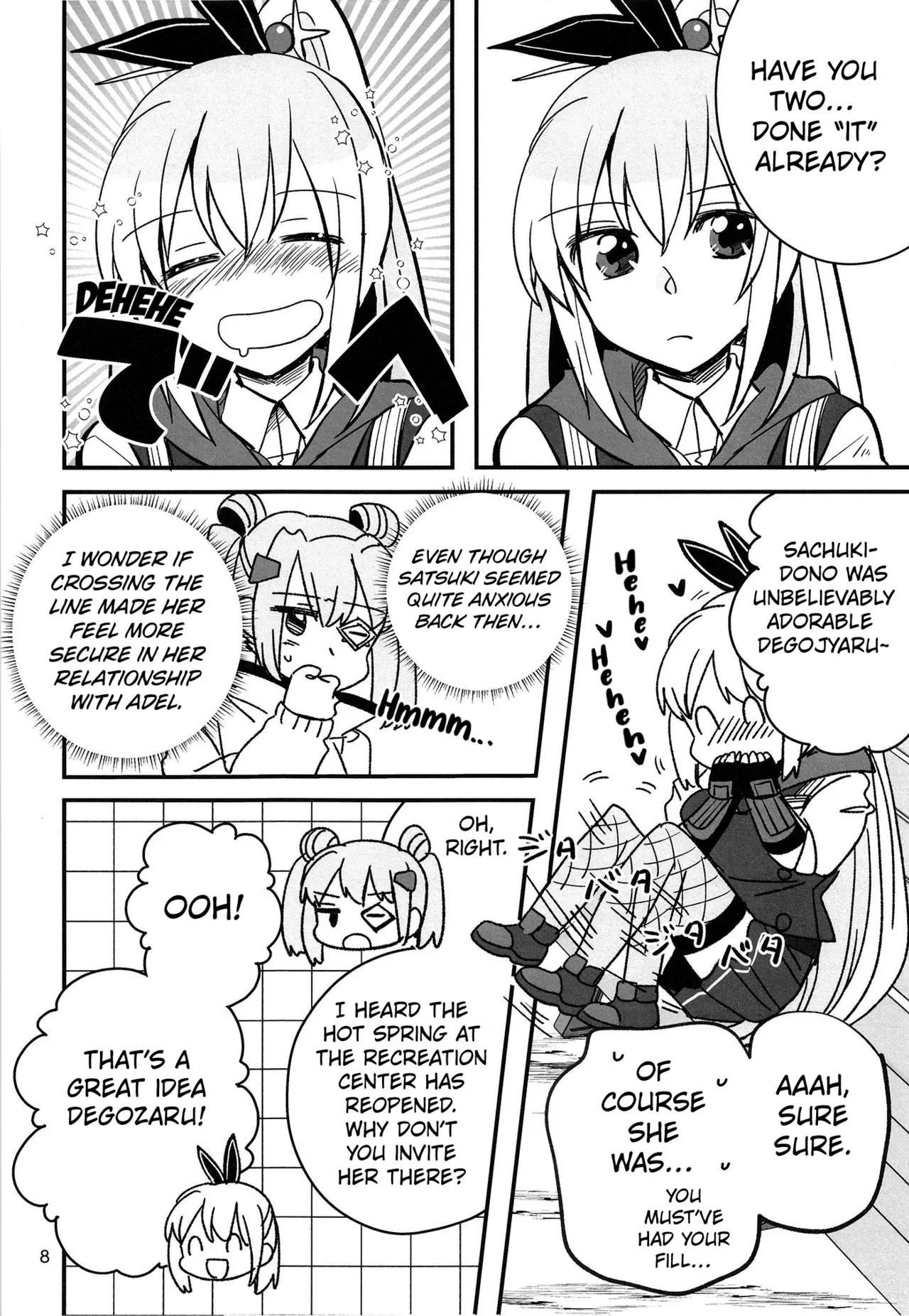 [Gyokusaijima (Sanpatisiki)] Shinobanu Ninja wa Yu ni Tsukaru (Heaven Burns Red) [Digital] [English] [Kuraudo] - Page 7