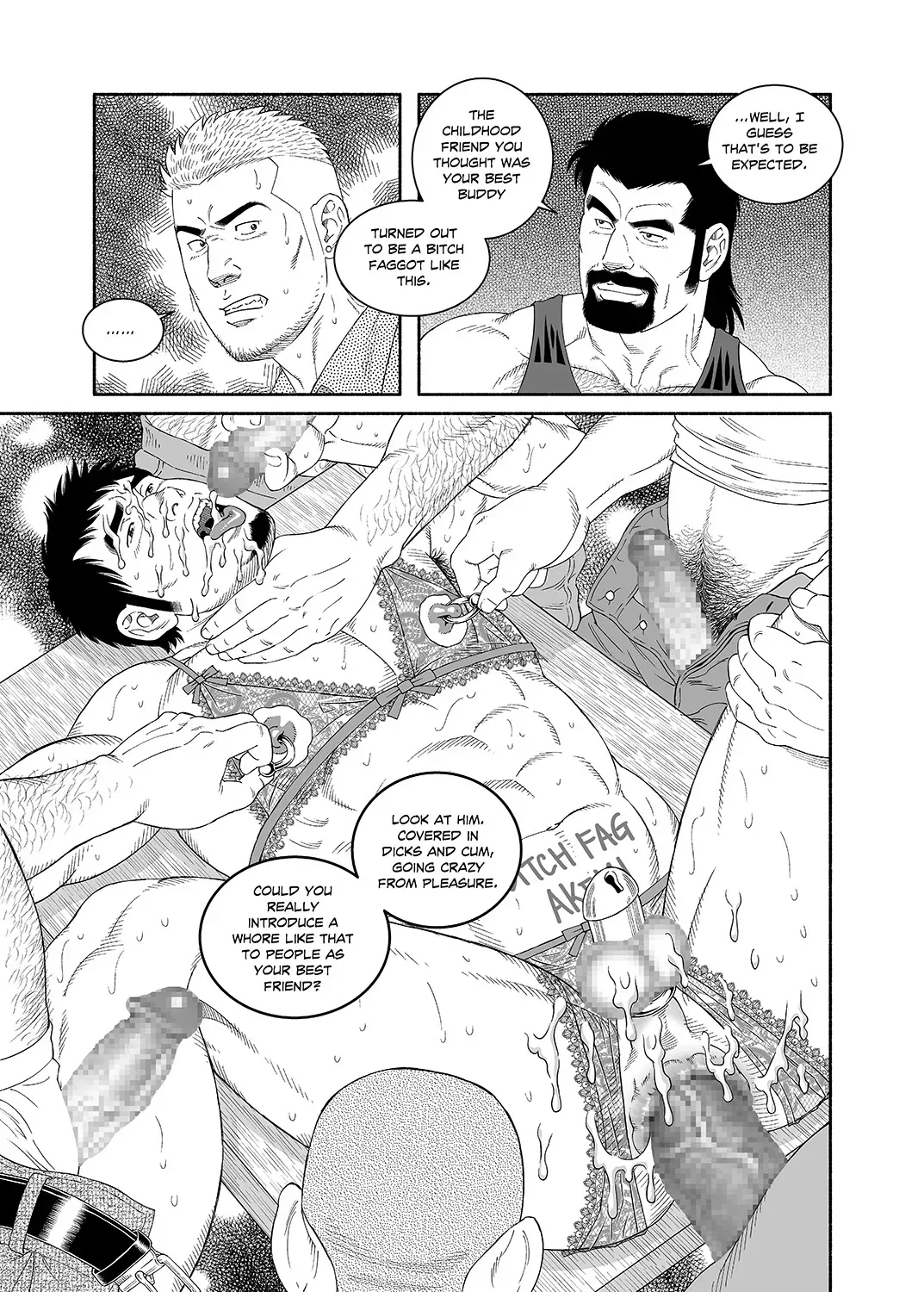 [Tagame Gengoroh] COCKSUCKER I Got Turned into My Best Friend’s Father’s Bitch (Part 2-3) [Eng] - Page 1