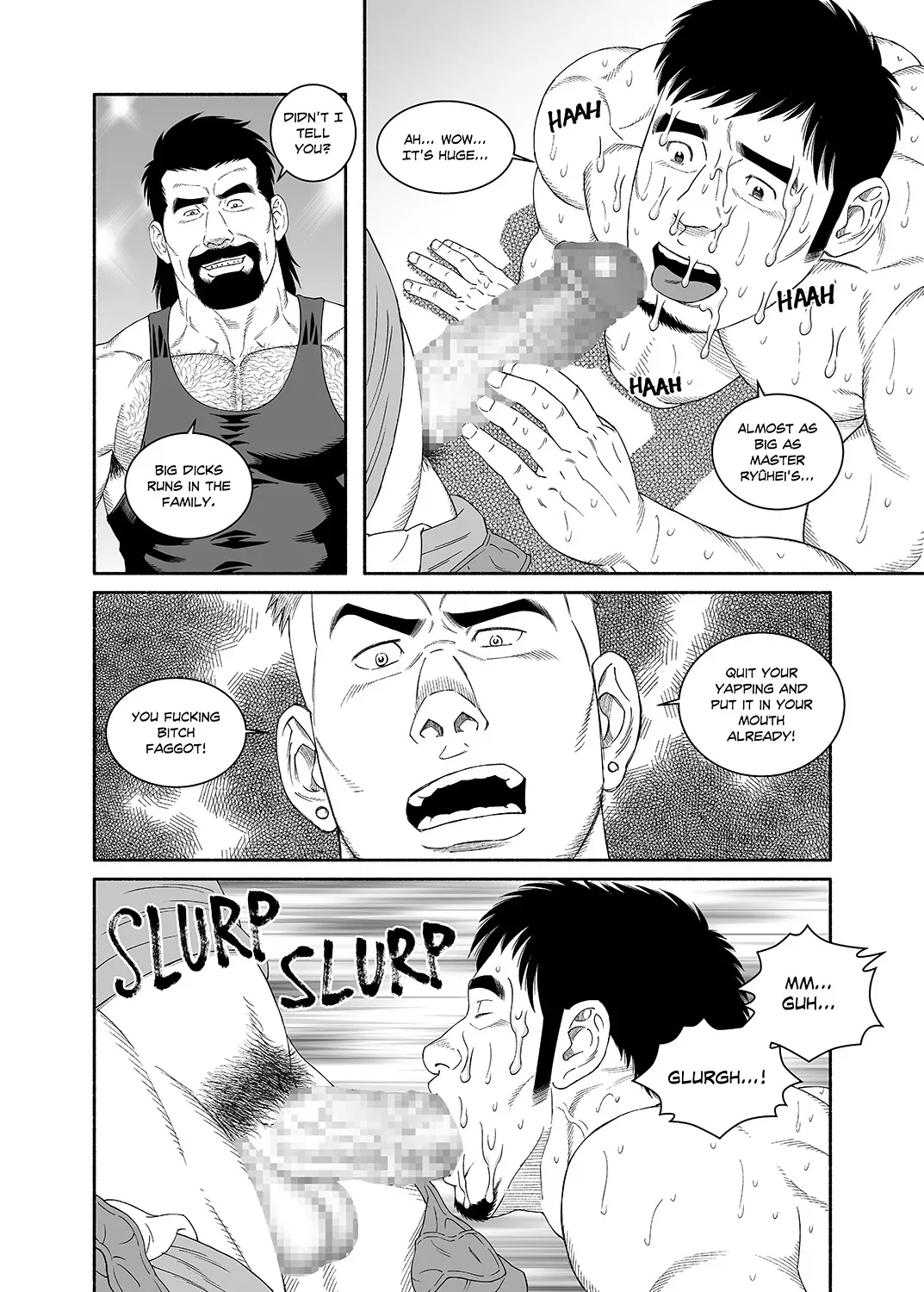 [Tagame Gengoroh] COCKSUCKER I Got Turned into My Best Friend’s Father’s Bitch (Part 2-3) [Eng] - Page 8