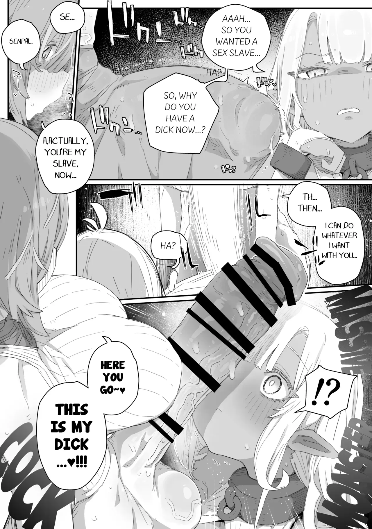 [PLATONiCA (Nyorubee)] Maryoku Kare de Chiichaku Natta Dark Elf Senpai ~Dorei Ochi Shitemo Namaiki datta node, Futanari Chinpo de Bachiboko Wakarase Sex!!!~ [English] - Page 8