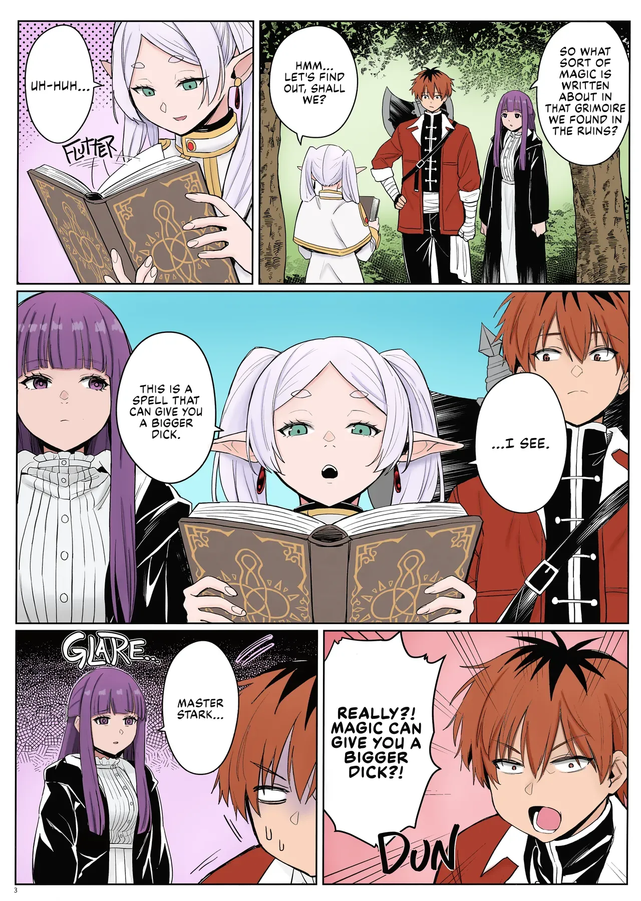 [COMEX (Zhen Lu)] Chinchin ga Ookiku Naru Mahou | Penis Enlargement Magic (Sousou no Frieren) [English] [Decensored] [Fap It Scans] [Colorized] - Page 4