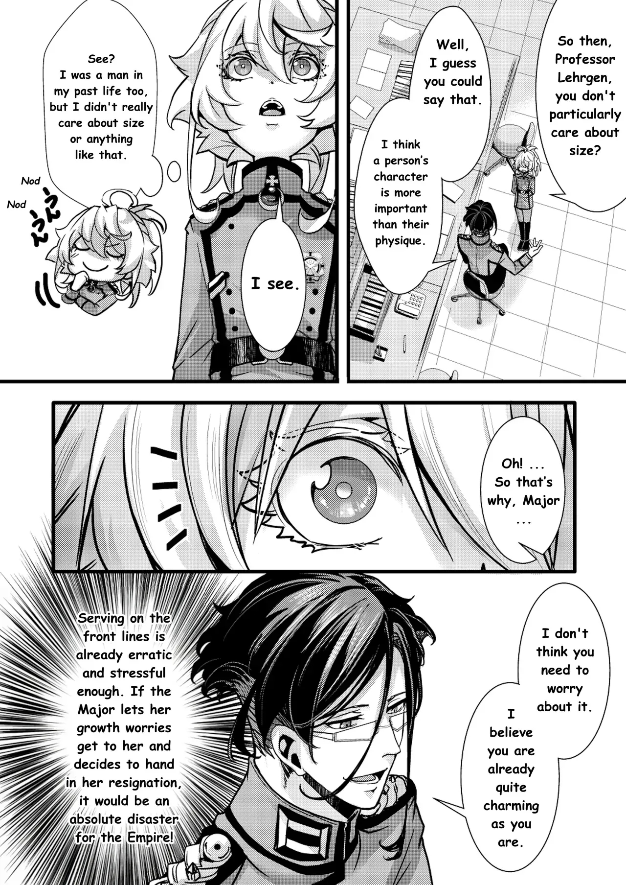 (C108) [Goshujinsama no Omochabako (hal)] A Story About Breasts in the Isekai Quartet Timeline! (Youjo Senki)[Mister Television] - Page 4