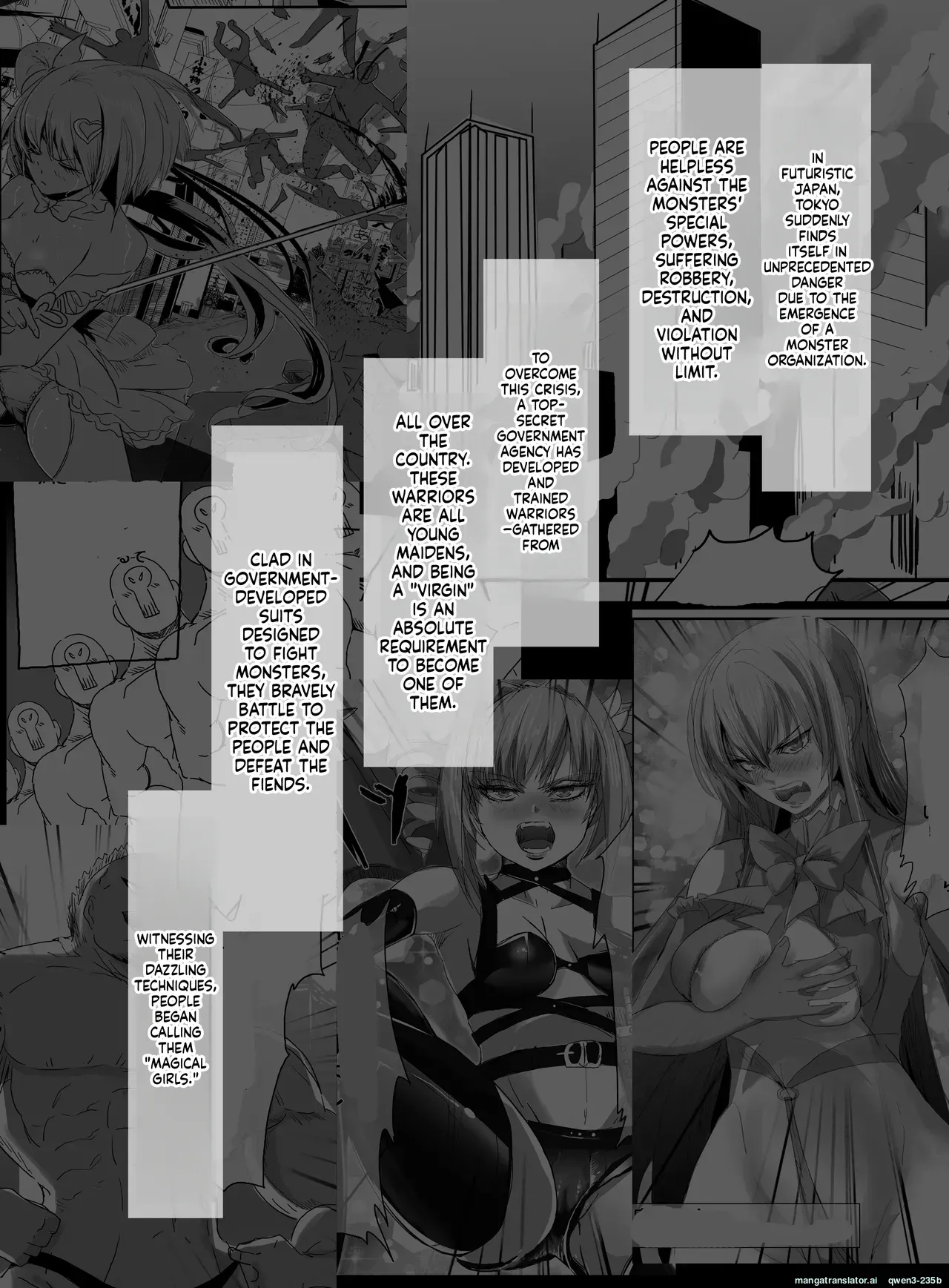 [uniuni (Kisuke-kun)] Mahou Shoujo VS Mugen Shokushu [English] [SCANMTL] - Page 3