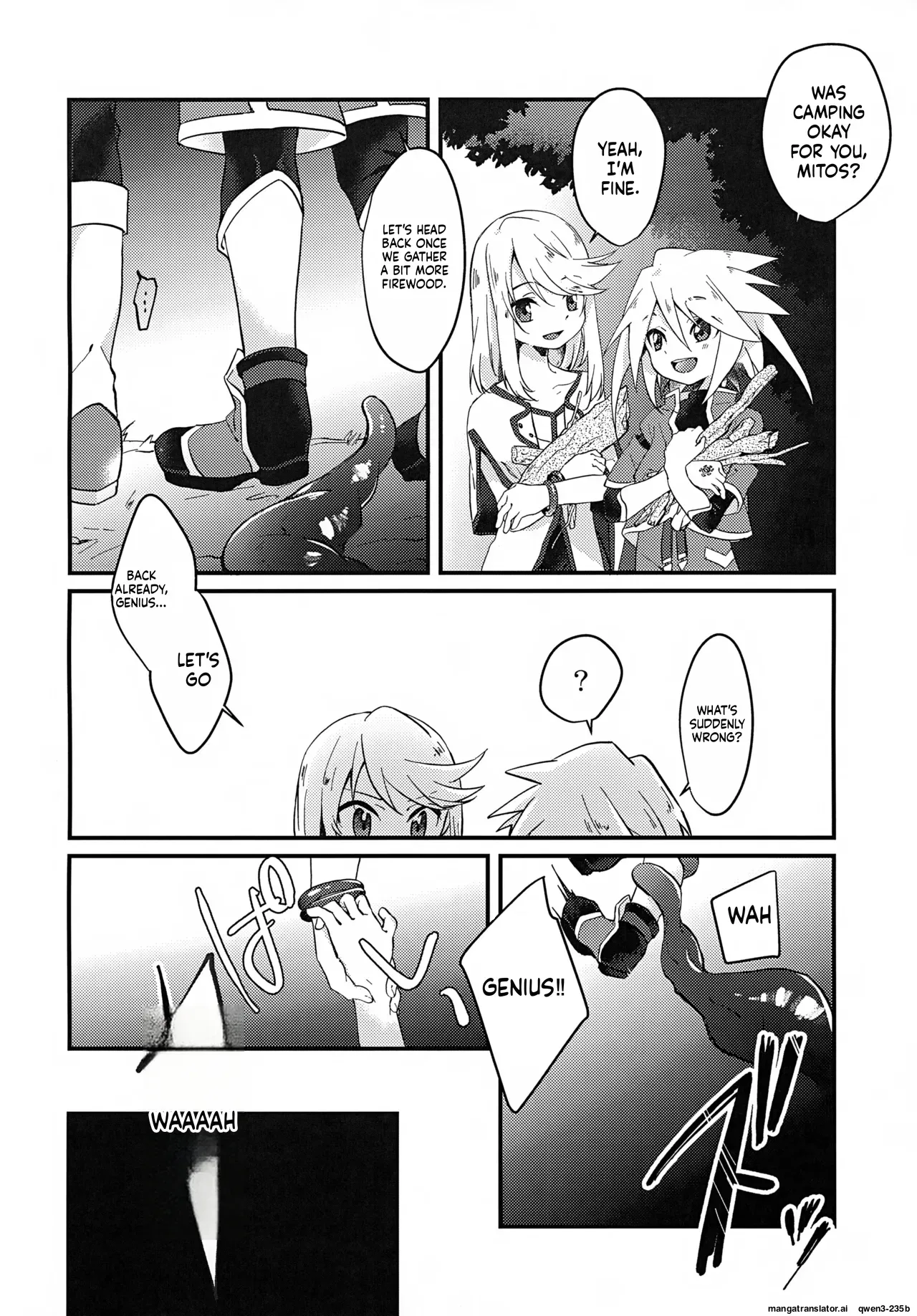 (JKet 3) [Kashitsuki (Momoko)] Boku ga Kimi o Mamorukara ne! (Tales of Symphonia) [English] [SCANMTL] - Page 3