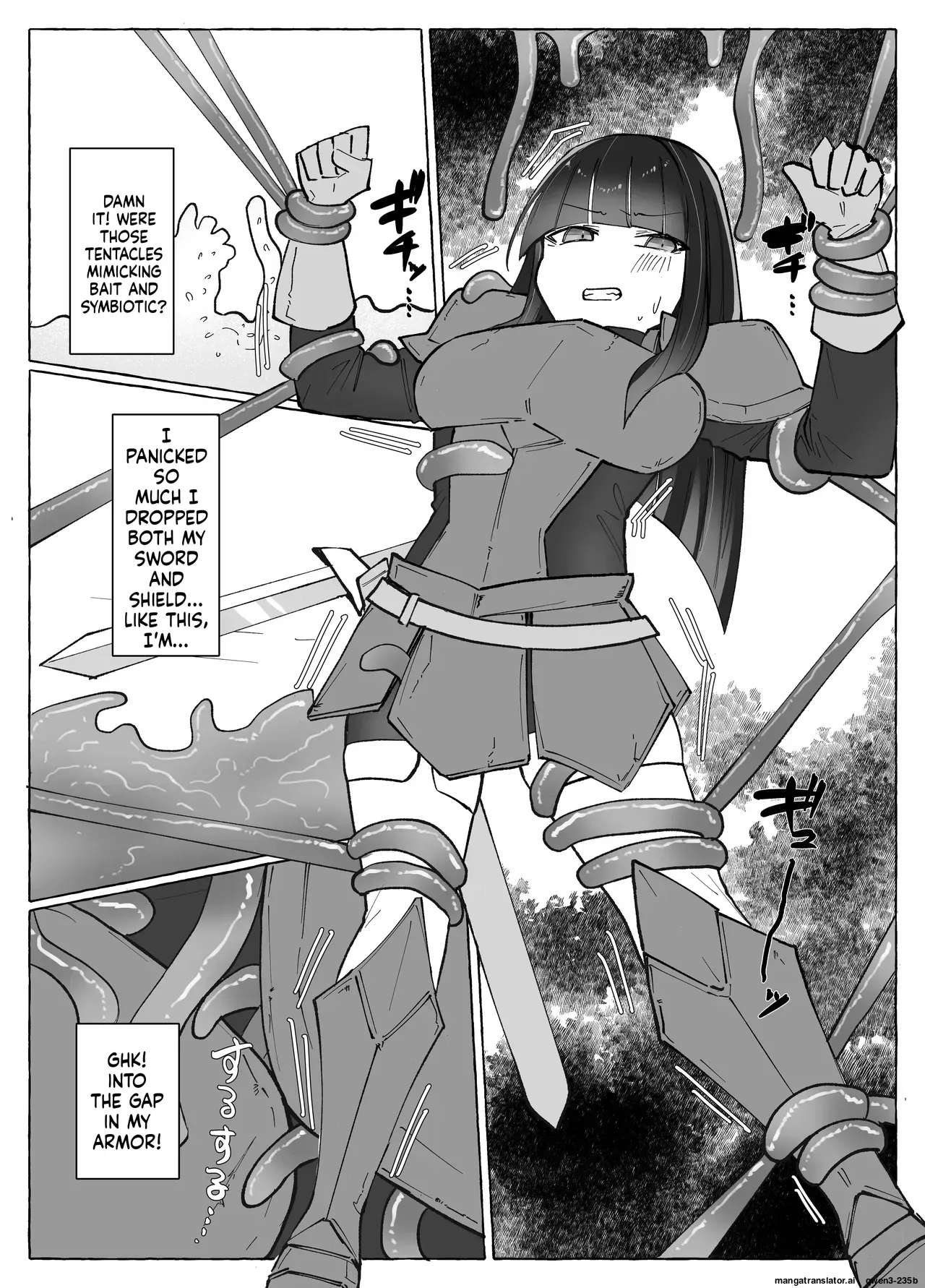 [Yuzu Miso Yaminabe] Tentacle ni Gekijaku Yuusha ga Danjon de Shugyou Suru Hanashi [Digital] (SCANMTL) - Page 10