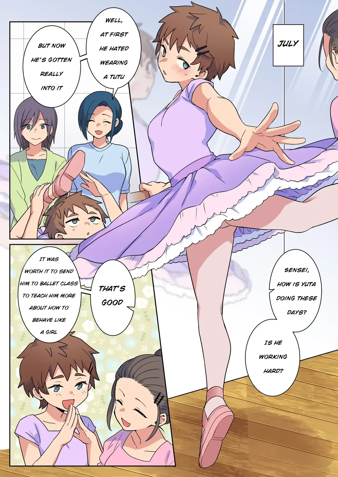 Chijoku An (Yunogi)] Josou Taikou de Kyousei sareru Otokonoko-tachi [English] - Page 7