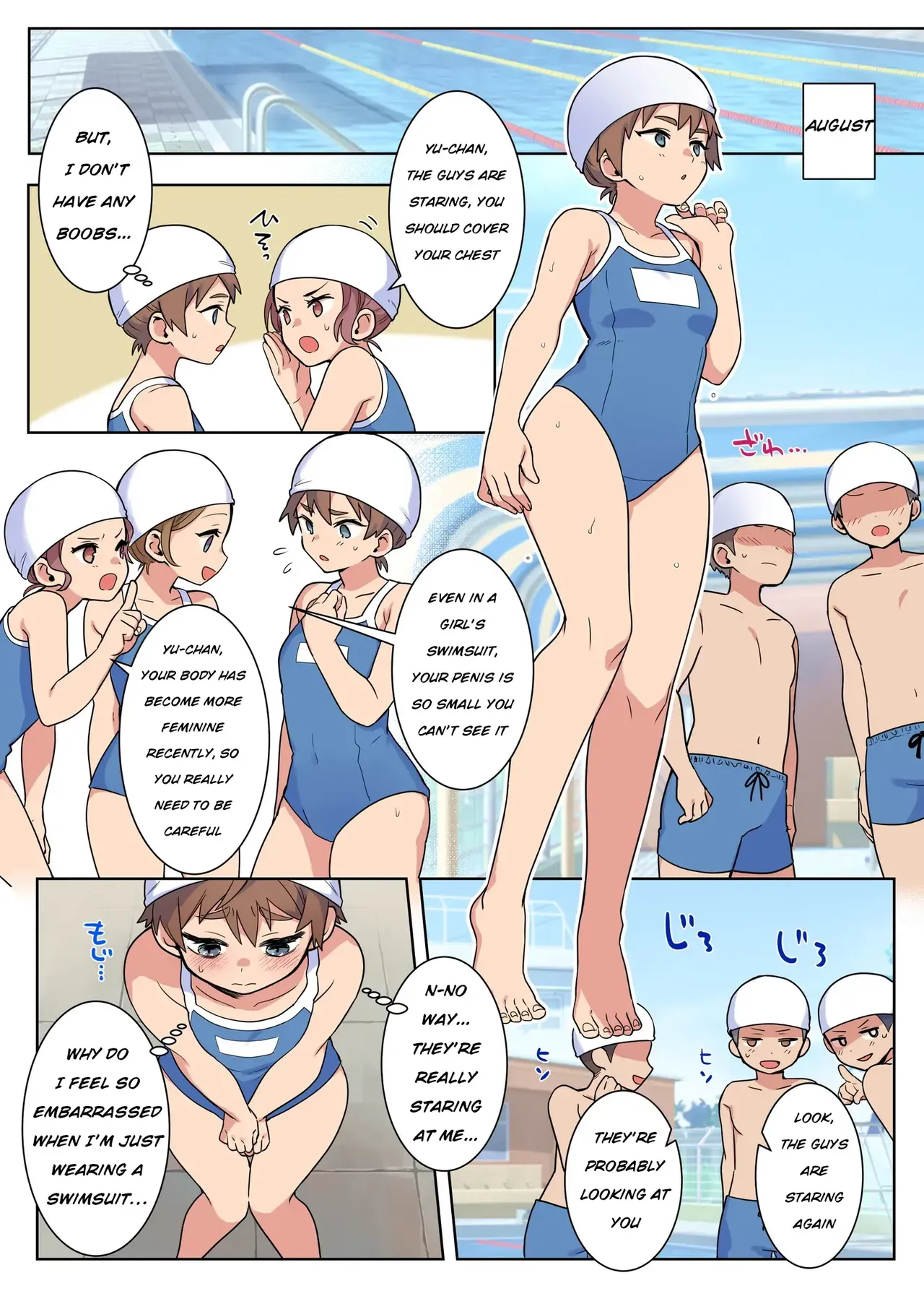 Chijoku An (Yunogi)] Josou Taikou de Kyousei sareru Otokonoko-tachi [English] - Page 8