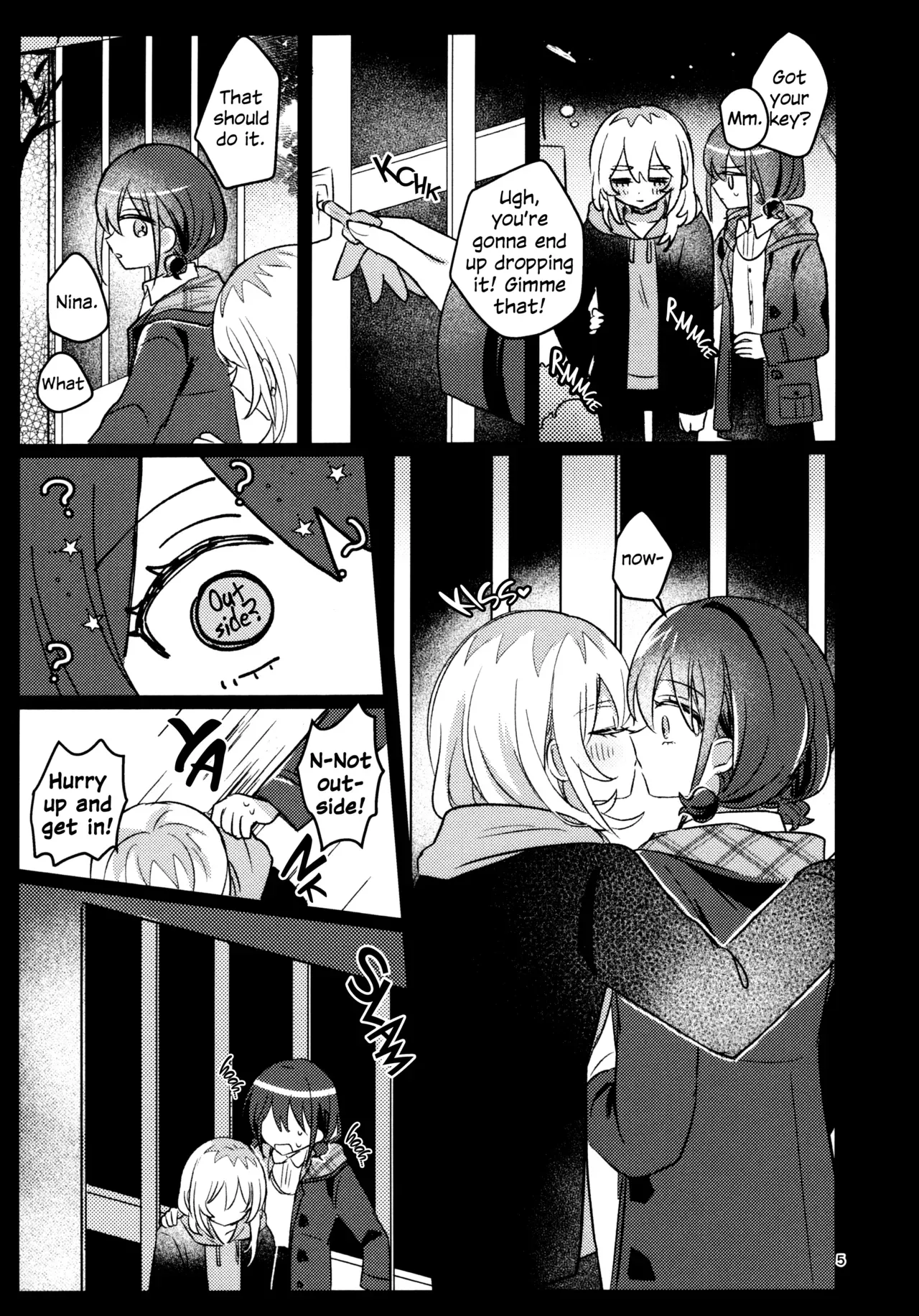 (Zenbu Buchikome. 8) [Hamu-chan Daisuki (Momi)] Ashita Kara Kinshu Suru | Sober Starting Tomorrow! (Girls Band Cry) [English] - Page 4
