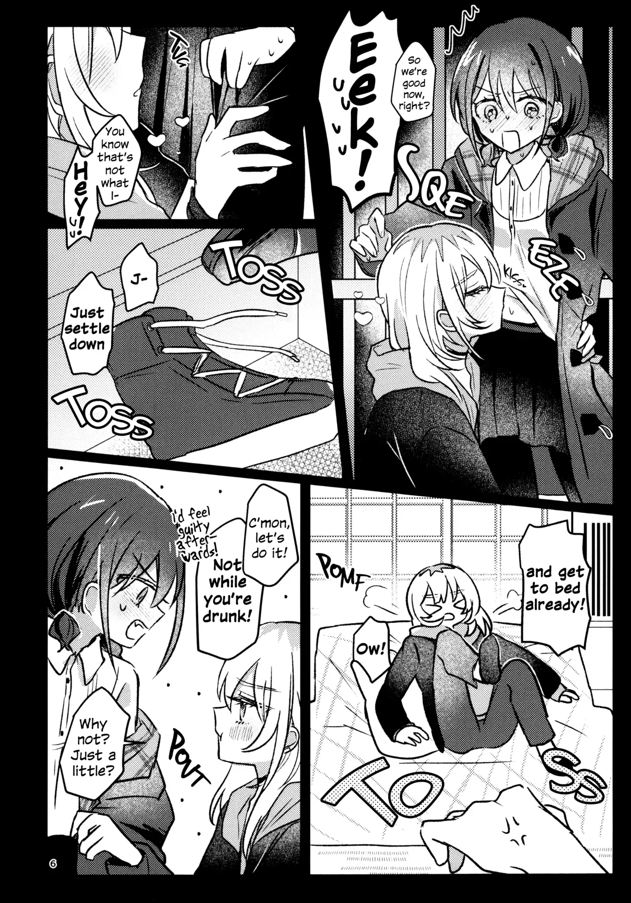 (Zenbu Buchikome. 8) [Hamu-chan Daisuki (Momi)] Ashita Kara Kinshu Suru | Sober Starting Tomorrow! (Girls Band Cry) [English] - Page 5