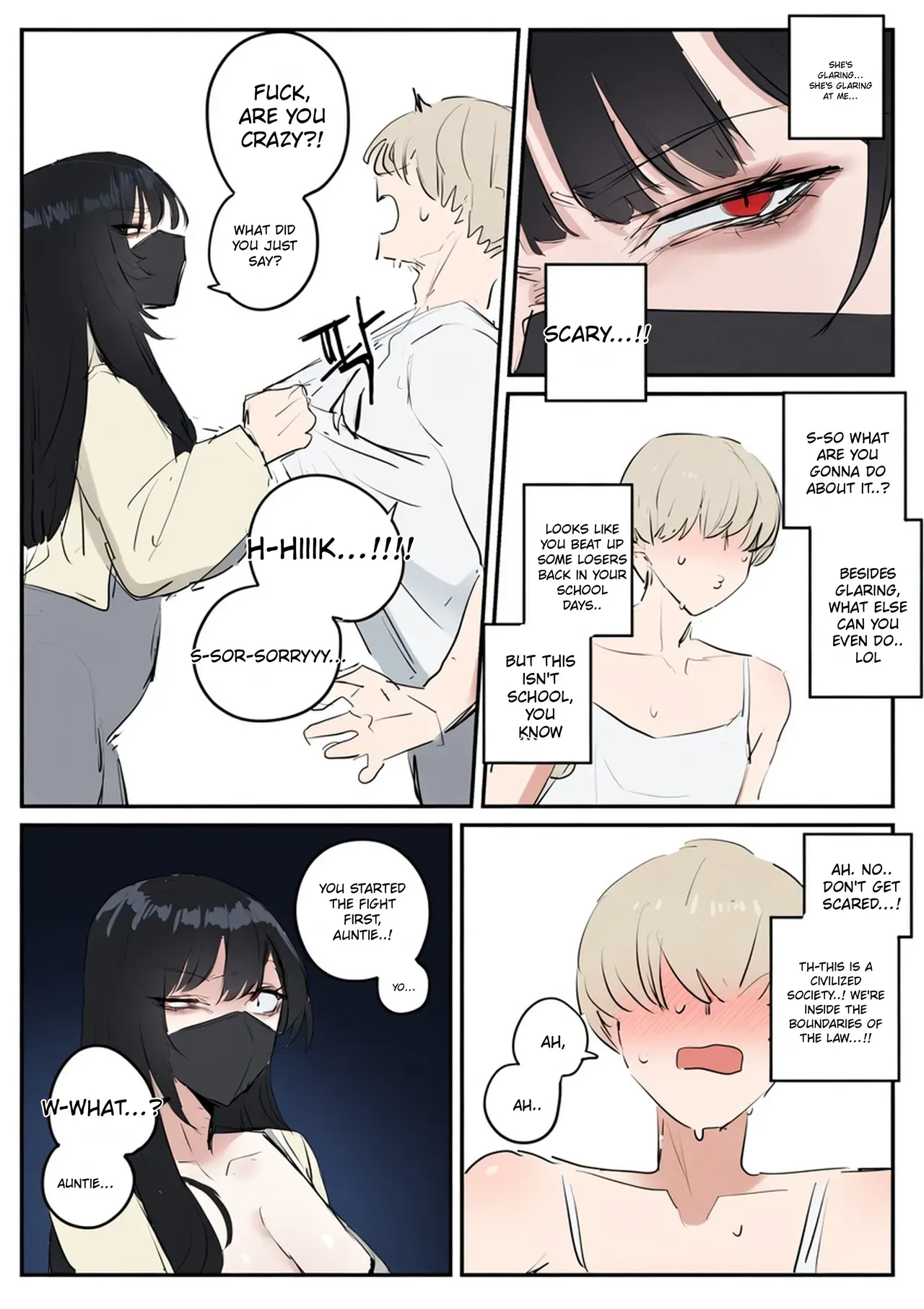 [kkan] Comic about giving proper discipline to the downstairs neighbor lady... (complete edition) [English] [MTL] [AI COLORED] - Page 6