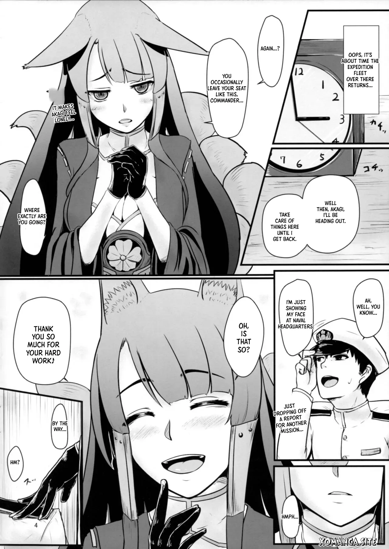 (C93) [Harinashi Honpo (Harimu Ohagi)] Teitoku wa Yandere Akagi ni Rouraku Sarete Shikikan-sama ni Narimashita. (Azur Lane) [English] [Xo Manga] - Page 3