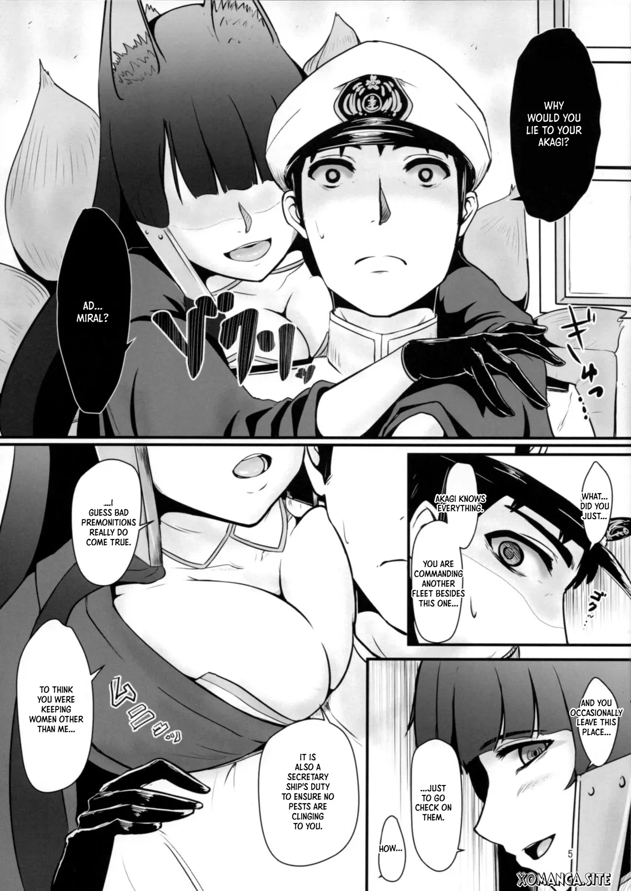 (C93) [Harinashi Honpo (Harimu Ohagi)] Teitoku wa Yandere Akagi ni Rouraku Sarete Shikikan-sama ni Narimashita. (Azur Lane) [English] [Xo Manga] - Page 4
