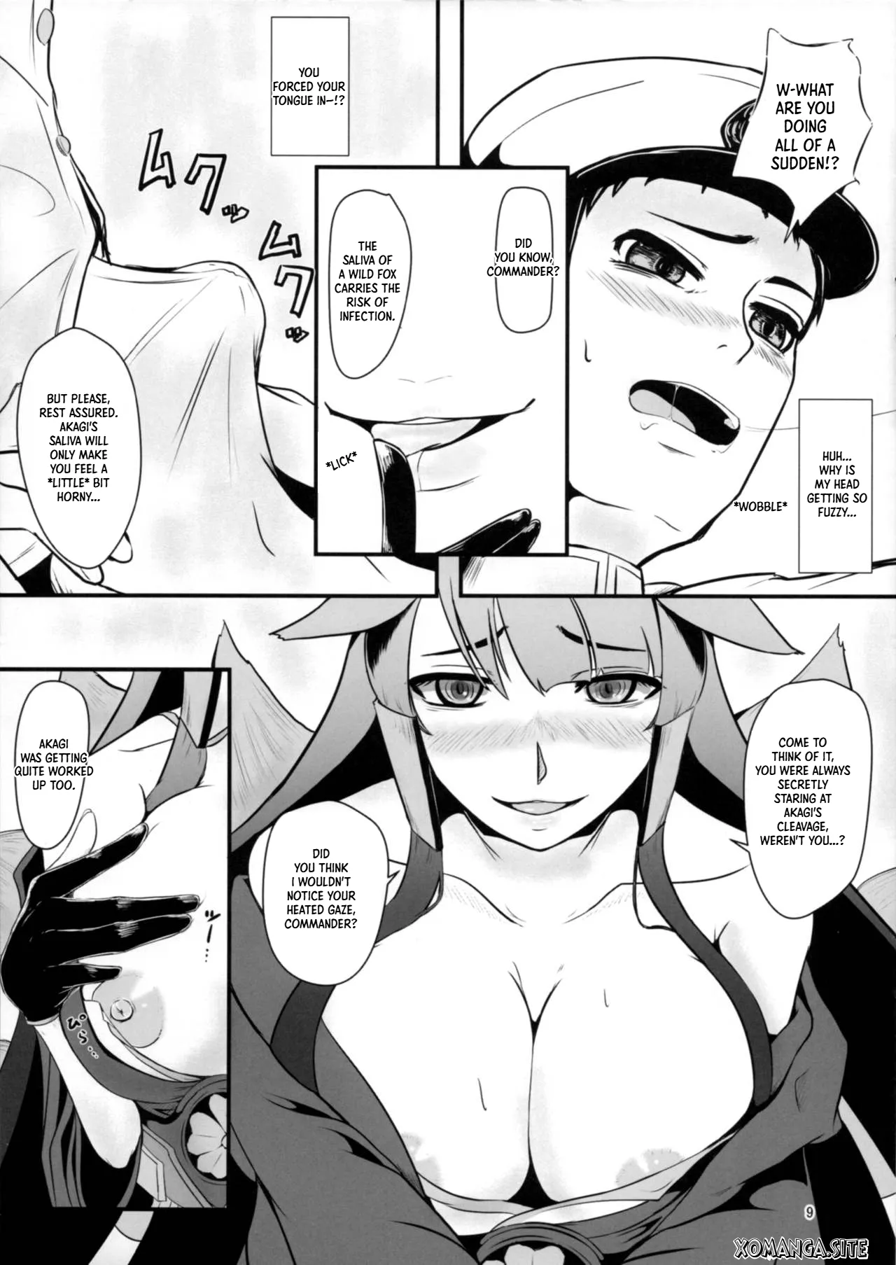 (C93) [Harinashi Honpo (Harimu Ohagi)] Teitoku wa Yandere Akagi ni Rouraku Sarete Shikikan-sama ni Narimashita. (Azur Lane) [English] [Xo Manga] - Page 8