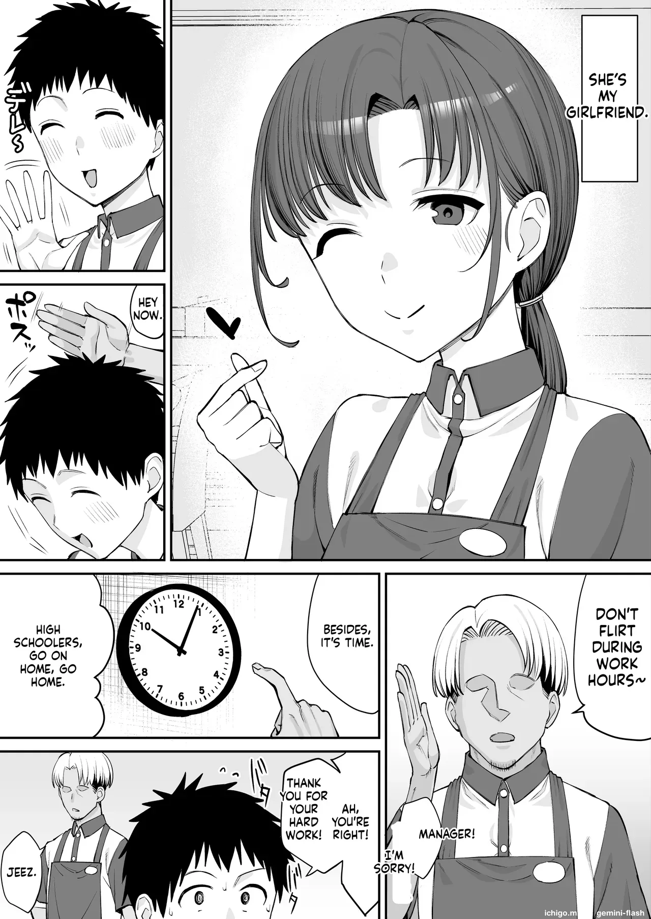 [Take Shinshi] My Part-Time Job Senior Is the Manager’s Sex Friend - Page 3