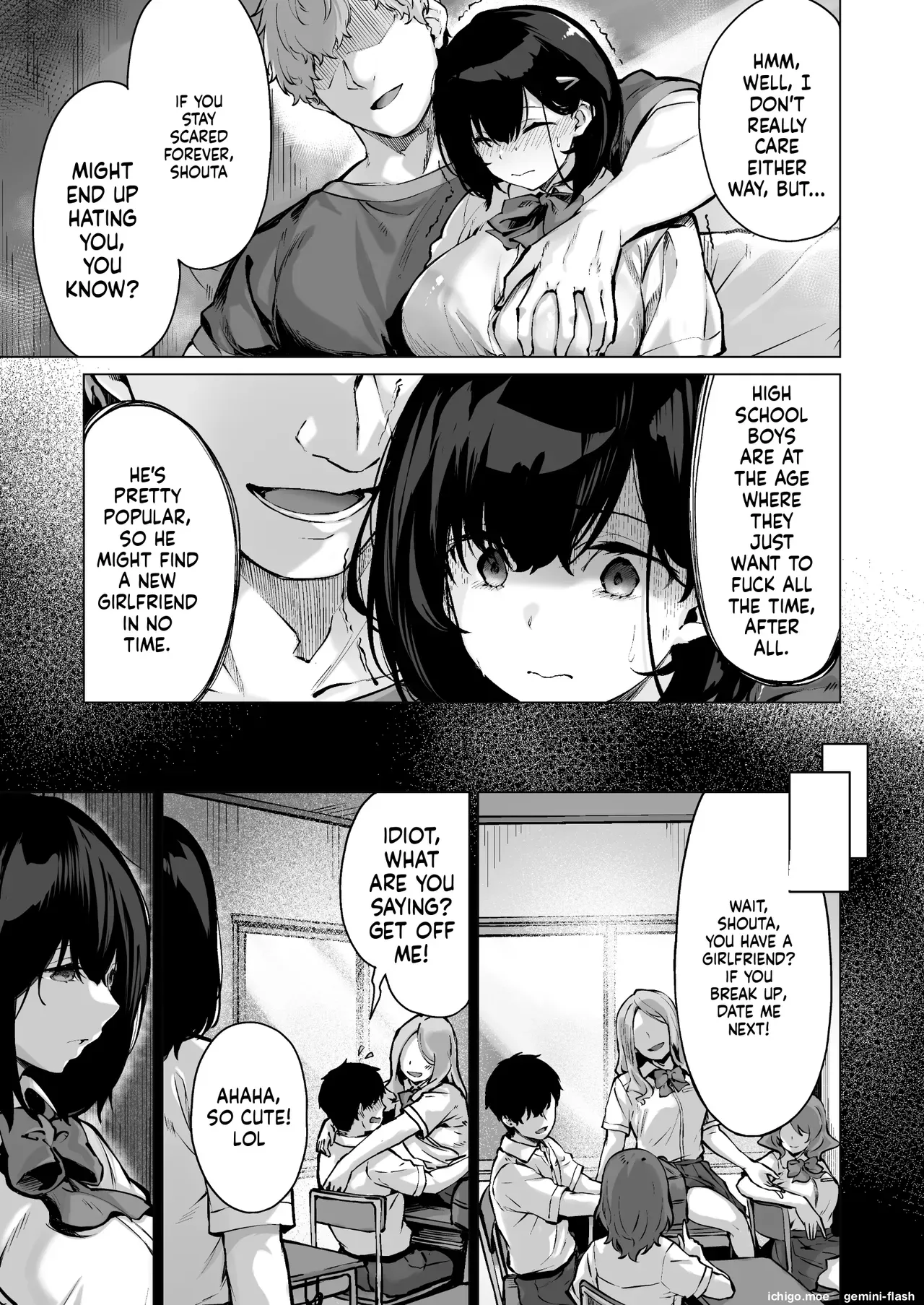 [Doushoku (Hinasaki Yo)] Lover Practice ~My Pure Girlfriend Is Stolen by My Big Brother~ [MTL] - Page 9