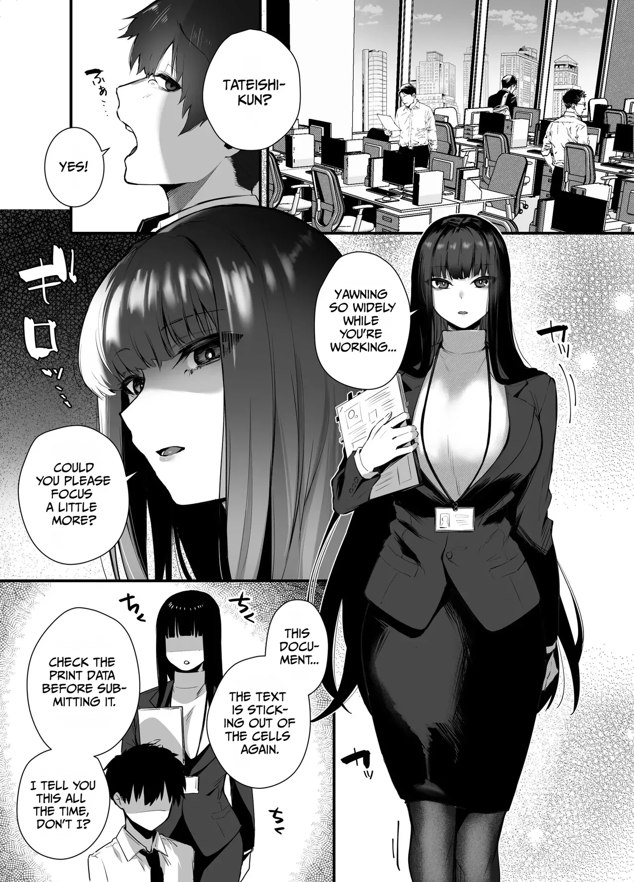 [Ebi Hoppe (Galvalume Kouhan)] Cool na Onna Joushi no Aishikata - Wakarebanashi o Shitara Love Hotel de Seieki o Shiboritorareta Hanashi - [English] [duaduapertujuh] - Page 3