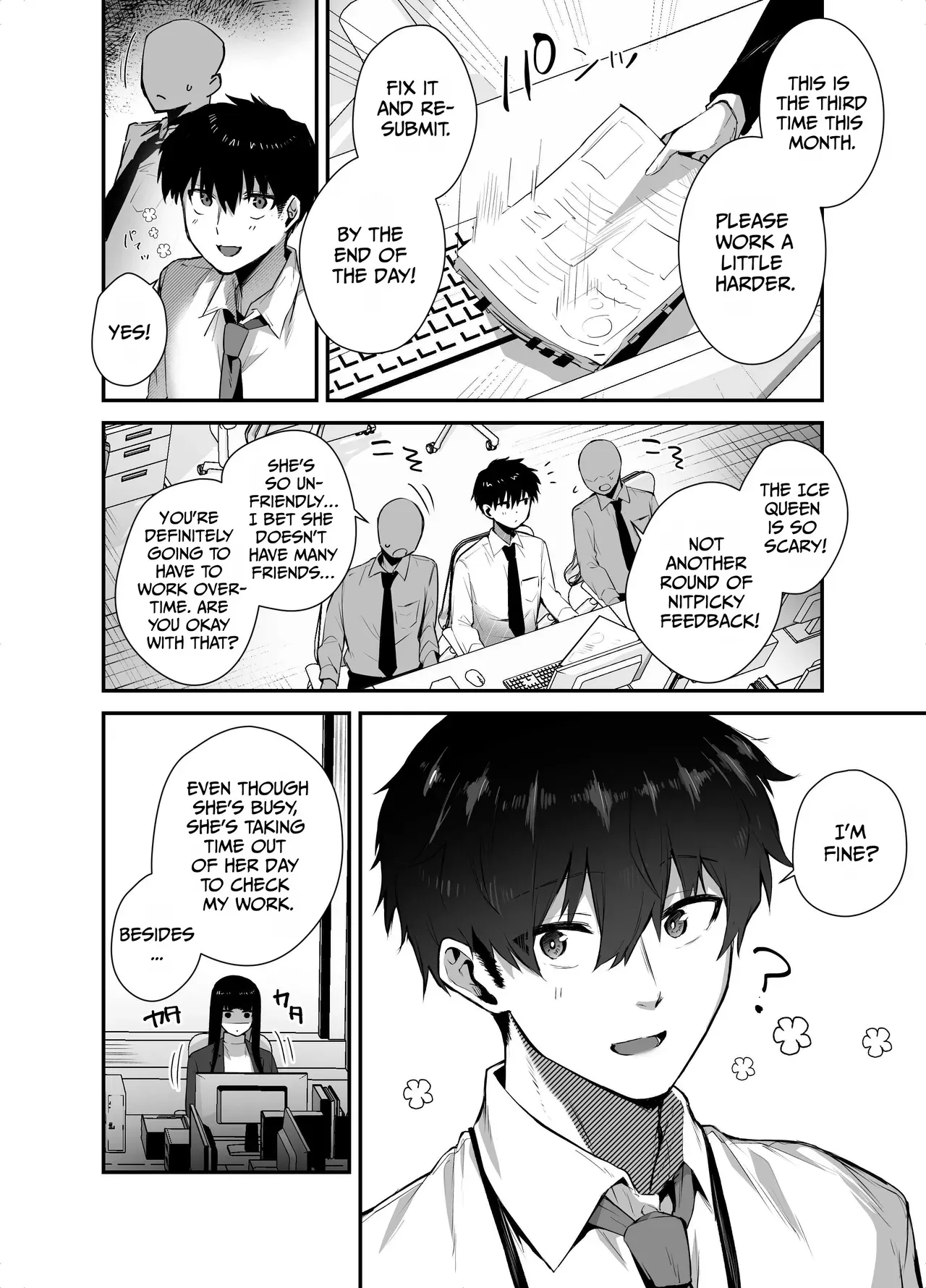 [Ebi Hoppe (Galvalume Kouhan)] Cool na Onna Joushi no Aishikata - Wakarebanashi o Shitara Love Hotel de Seieki o Shiboritorareta Hanashi - [English] [duaduapertujuh] - Page 4