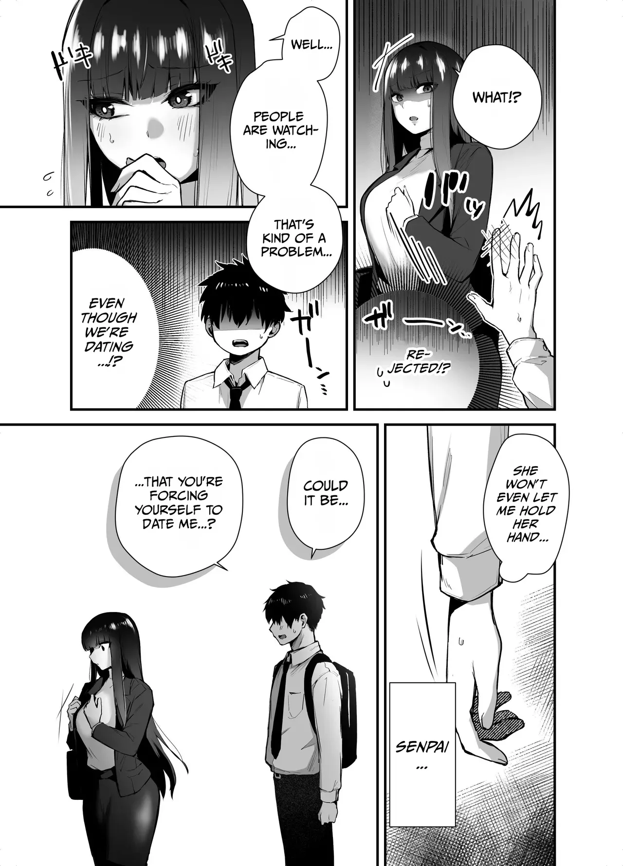 [Ebi Hoppe (Galvalume Kouhan)] Cool na Onna Joushi no Aishikata - Wakarebanashi o Shitara Love Hotel de Seieki o Shiboritorareta Hanashi - [English] [duaduapertujuh] - Page 9