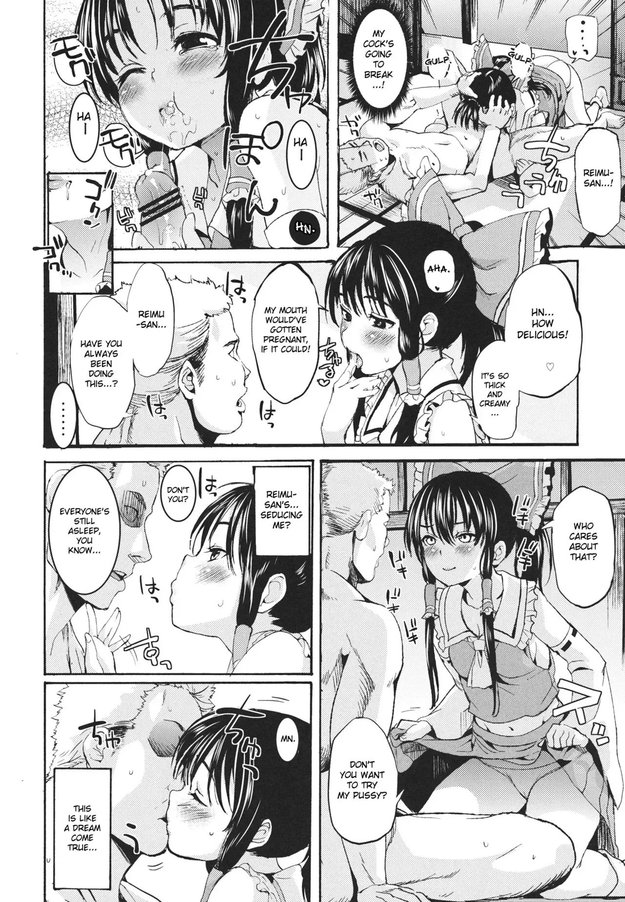 (C80) [Satellites (Satetsu)] Rakuen no Inmu | Lewd Dream of Paradise (Touhou Project) [English] [desudesu] - Page 9