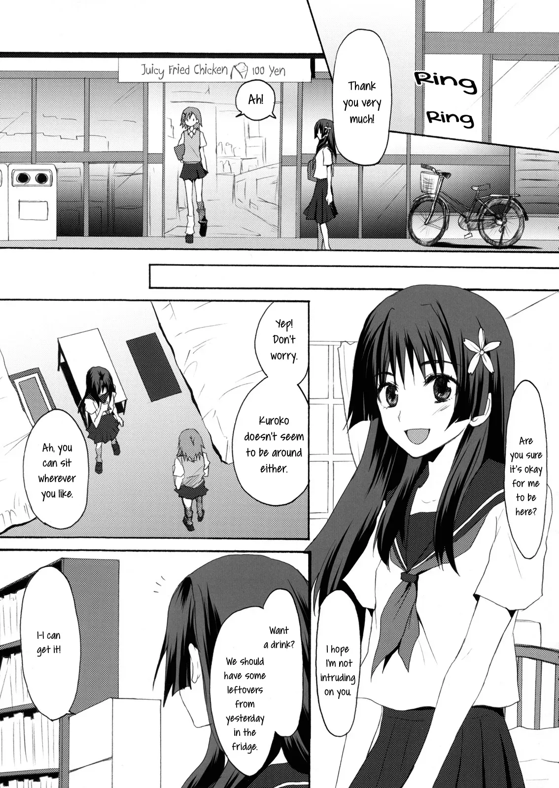 (SC46) [Ningen Modoki (Random)] 0+5 no Chouden Seihou | 0+5 Super Electric Sex Cannon (Toaru Kagaku no Railgun) [English] [Yuri-ism] - Page 4