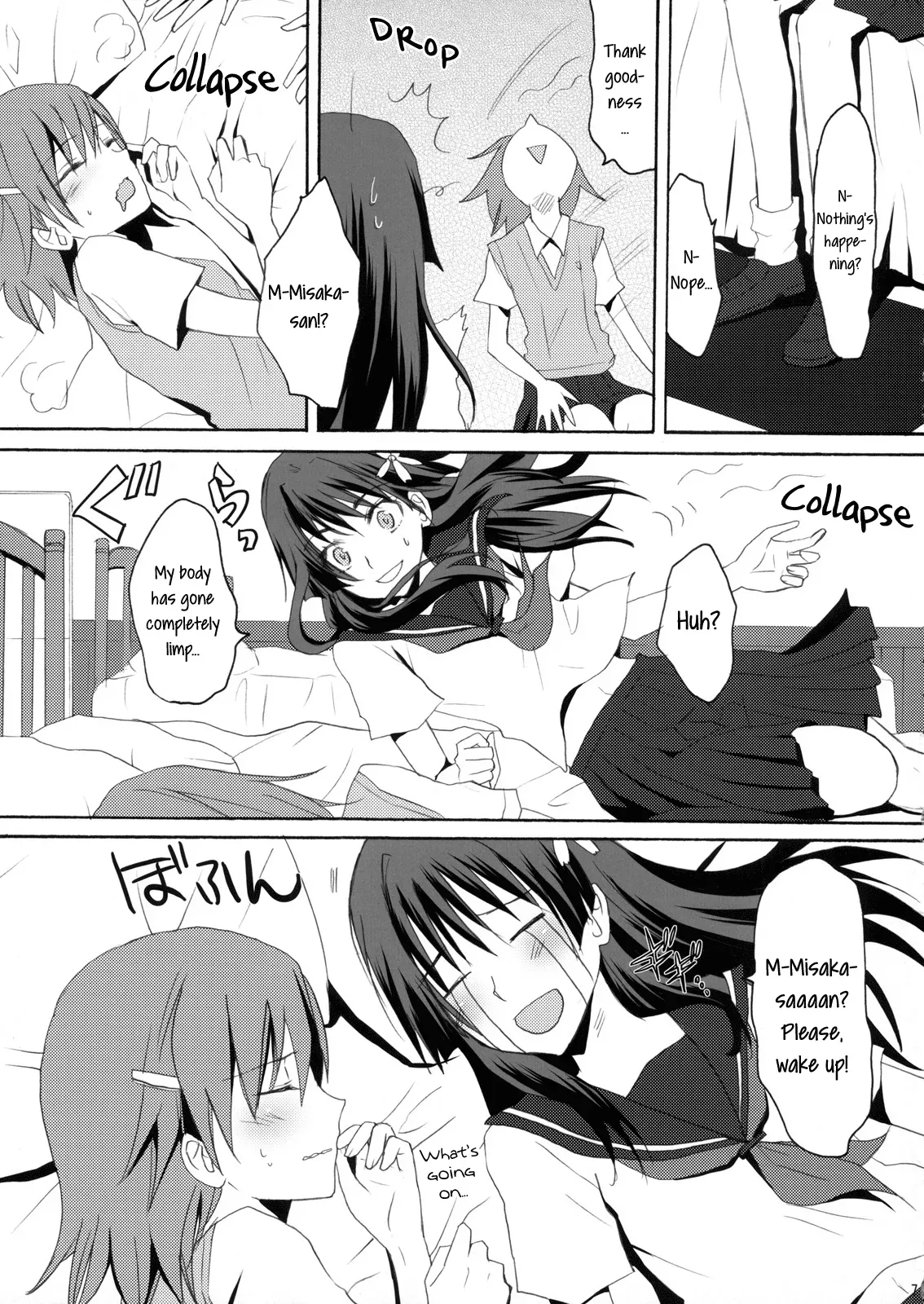 (SC46) [Ningen Modoki (Random)] 0+5 no Chouden Seihou | 0+5 Super Electric Sex Cannon (Toaru Kagaku no Railgun) [English] [Yuri-ism] - Page 6