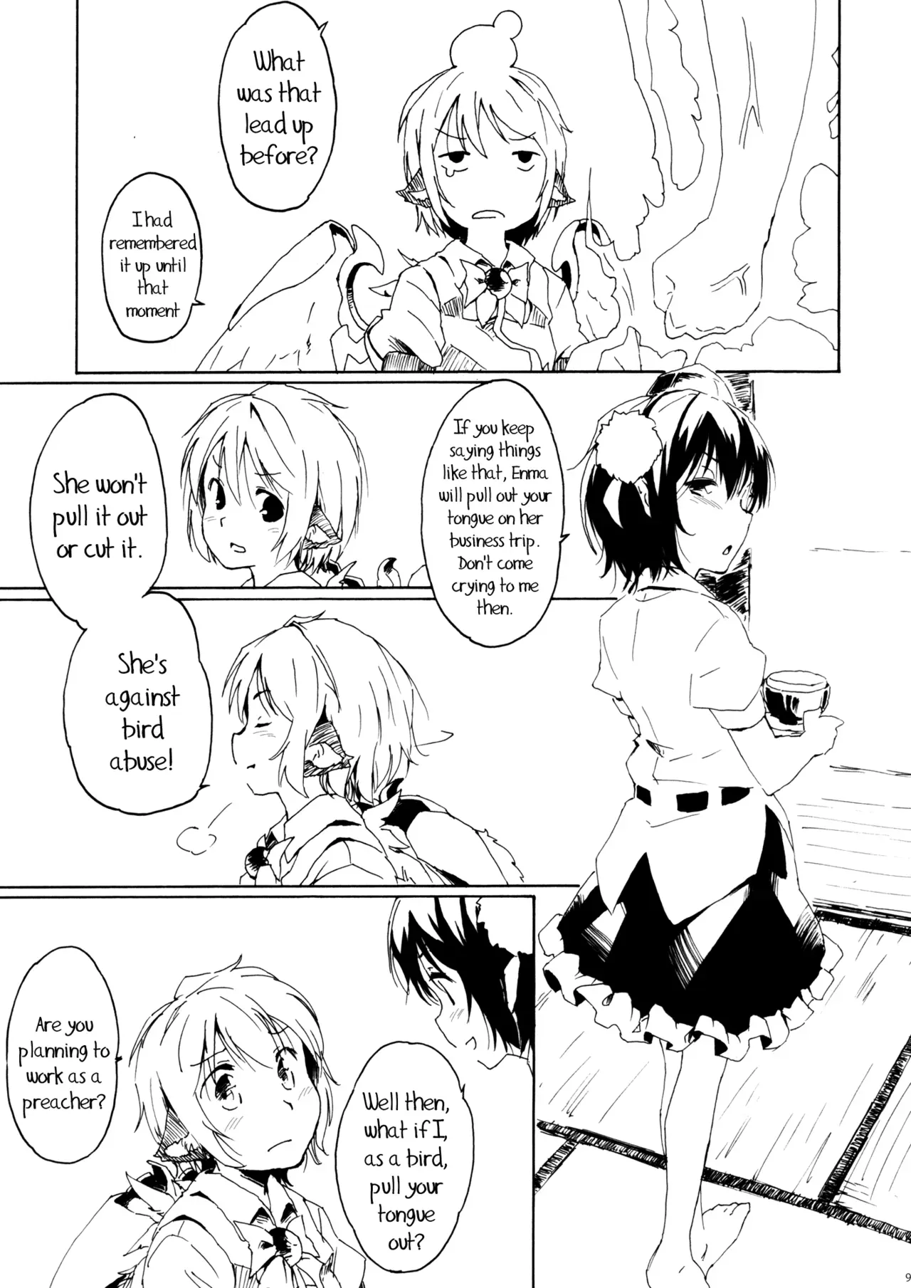 (HaruCC17) [Animal Passion (Yude Pea)] Aru Chiisana Yosuzume no Kioku | Memory of a Certain Little Night Sparrow (Touhou Project) [English] {pesu} - Page 9