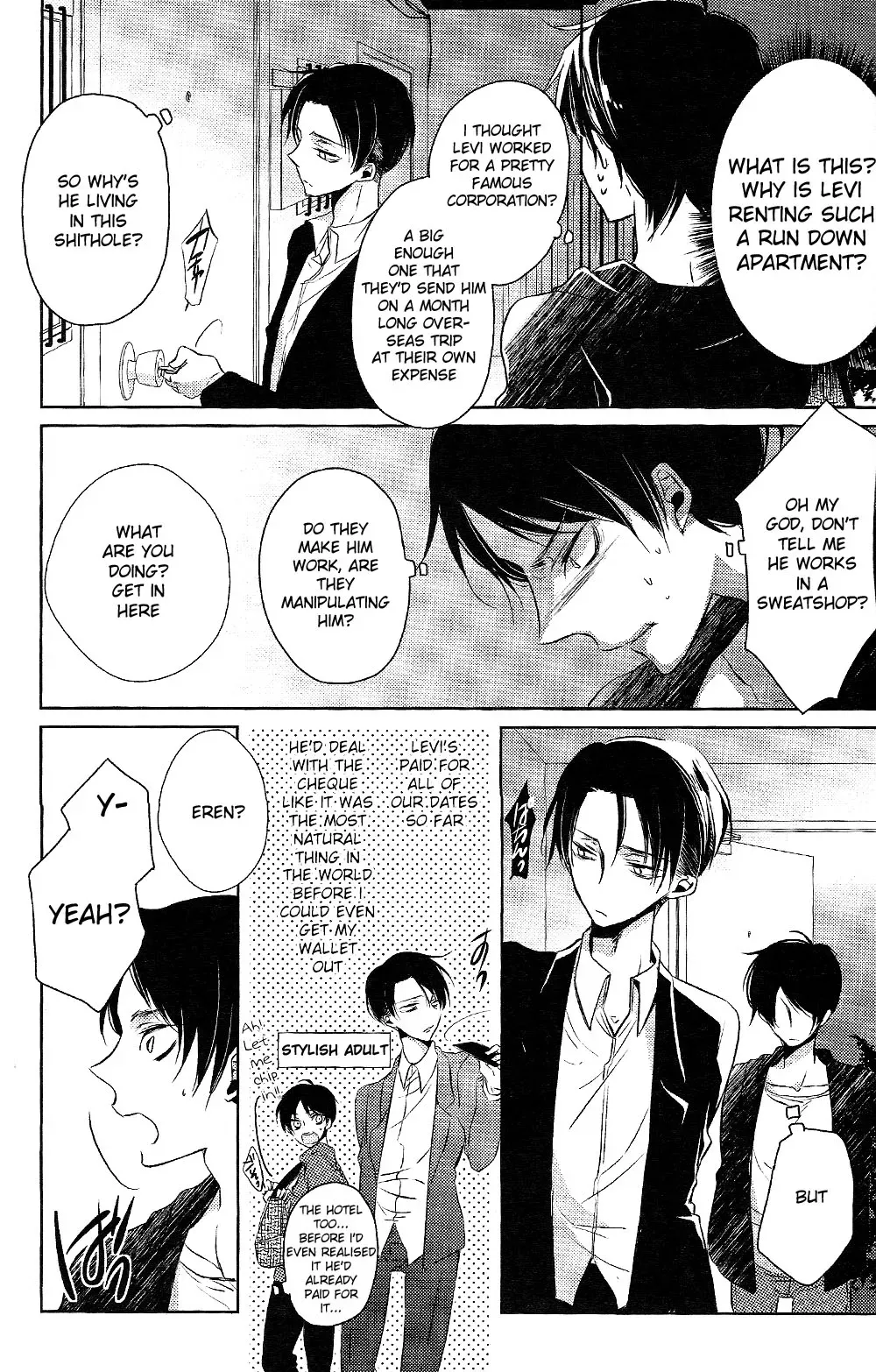 (SPARK8) [Fuukatei (Yazaki Ryoo)] Binbou Levi to Bonbon Eren (Shingeki no Kyojin) [English] [Moy Moe Scans] - Page 10