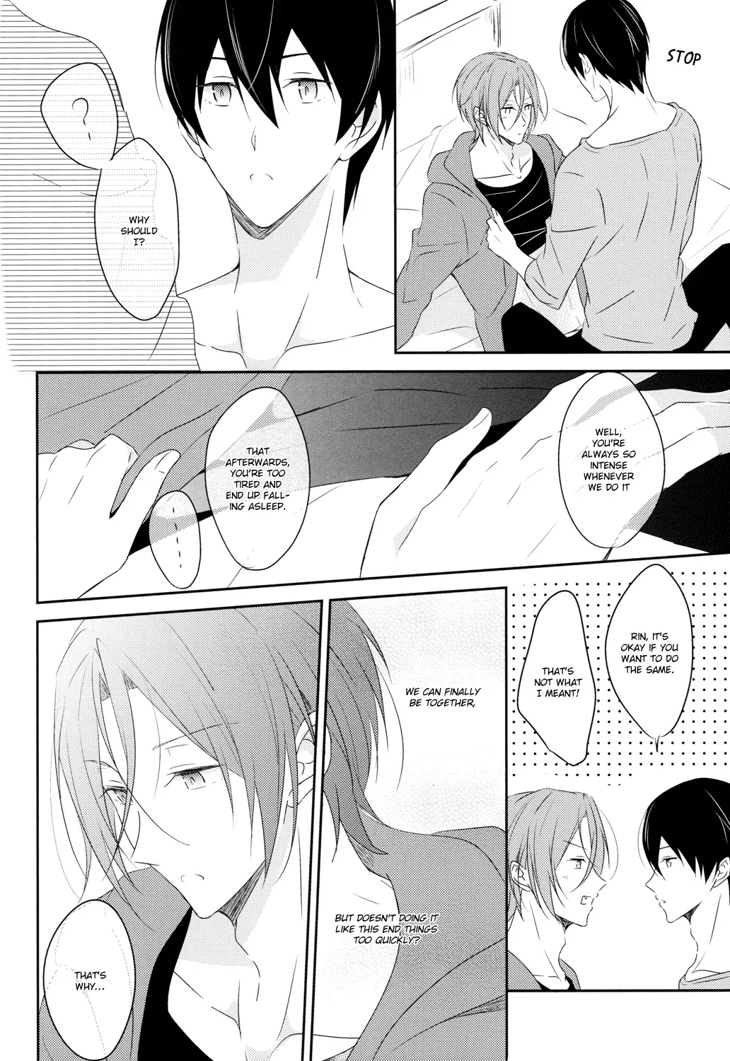(CCOsaka97) [Gummy! (Iincho)] Ichibyou Demo Nagaku (Free!) [English] [Baka Dumb Aho Scans] - Page 10