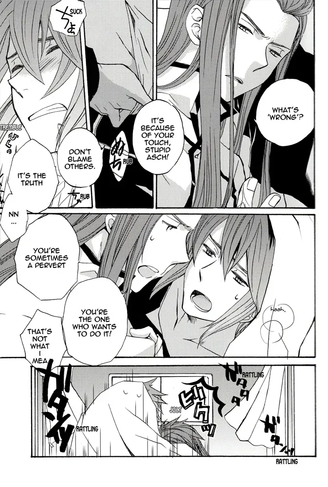 [Funyamafu (Sakazuki Ran)] Basha no Naka. | In the Cab (Tales of the Abyss) [English] [AMASEI] - Page 10