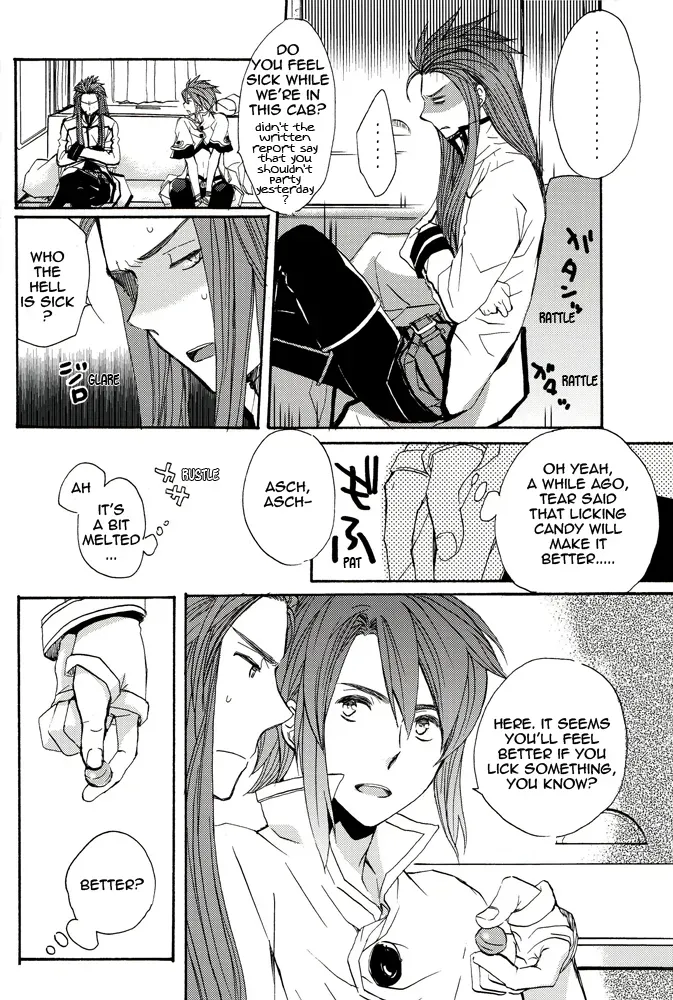 [Funyamafu (Sakazuki Ran)] Basha no Naka. | In the Cab (Tales of the Abyss) [English] [AMASEI] - Page 3