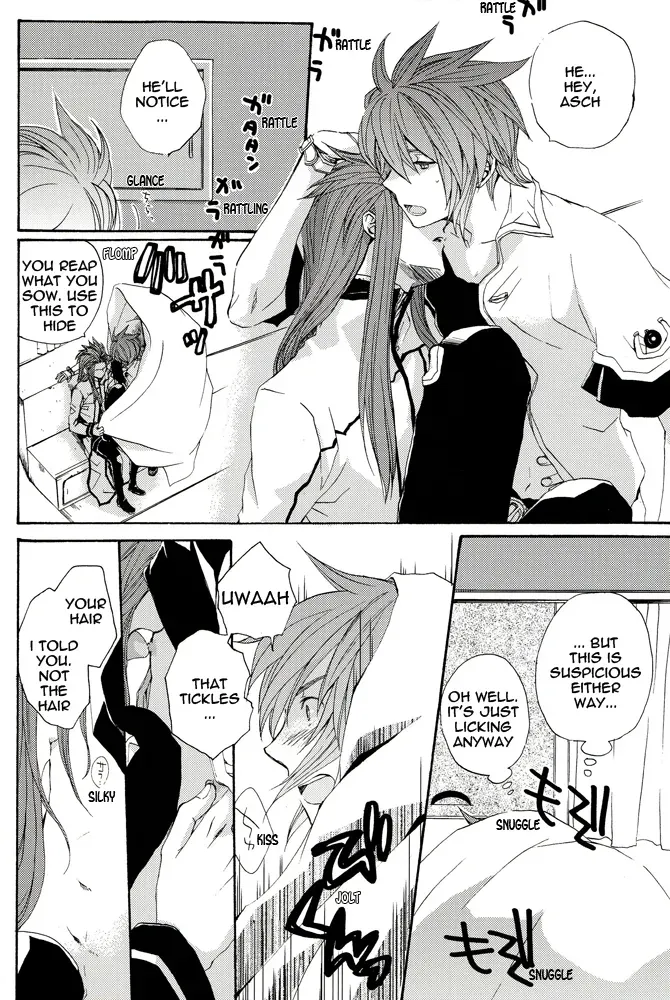 [Funyamafu (Sakazuki Ran)] Basha no Naka. | In the Cab (Tales of the Abyss) [English] [AMASEI] - Page 7